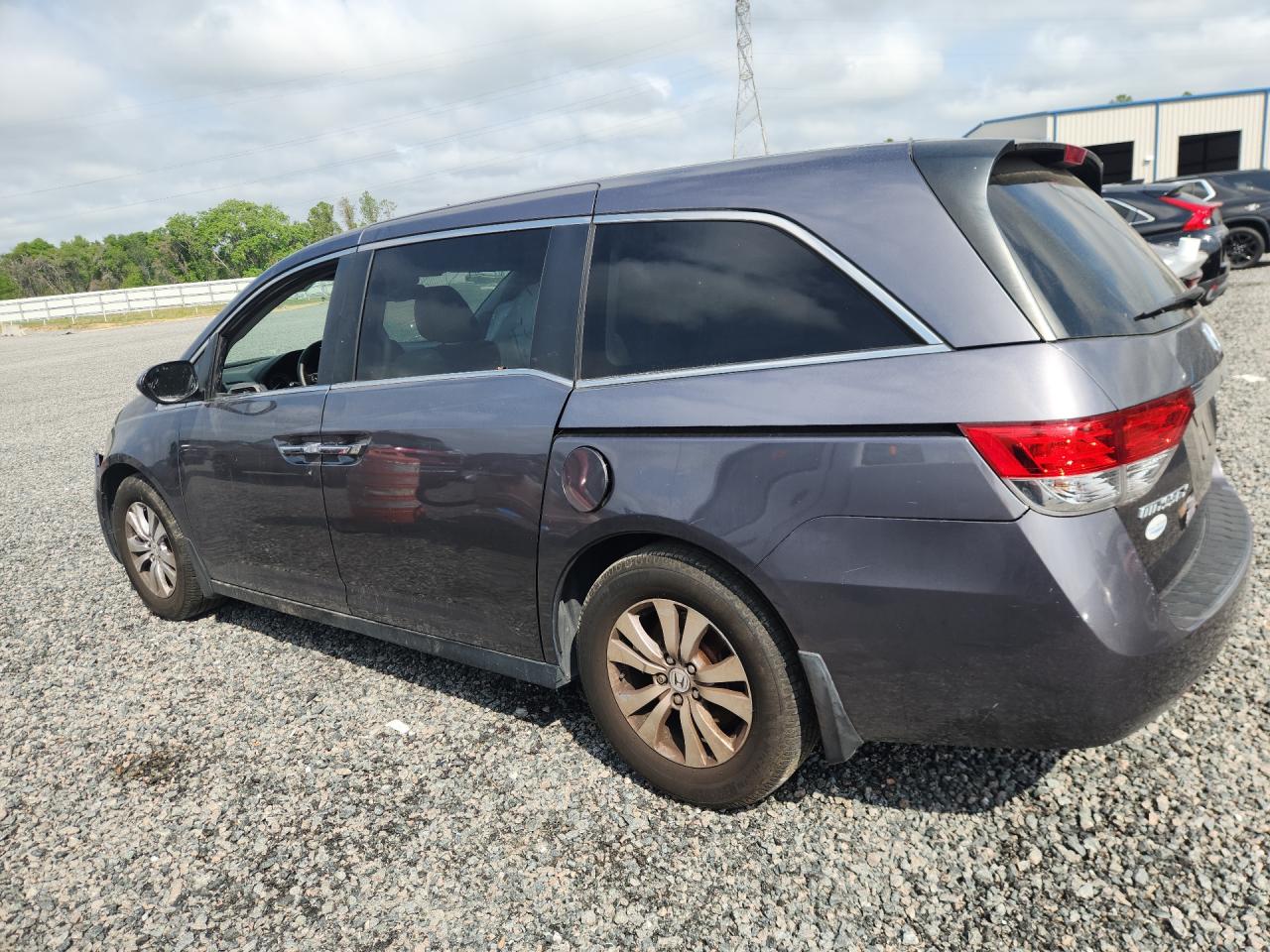 2015 Honda Odyssey Exl Серый vin: 5FNRL5H69FB080302 Damage: Left Sliding Door, Dent(S) W/ Paint Dmg, 1/2 To 1 Inch