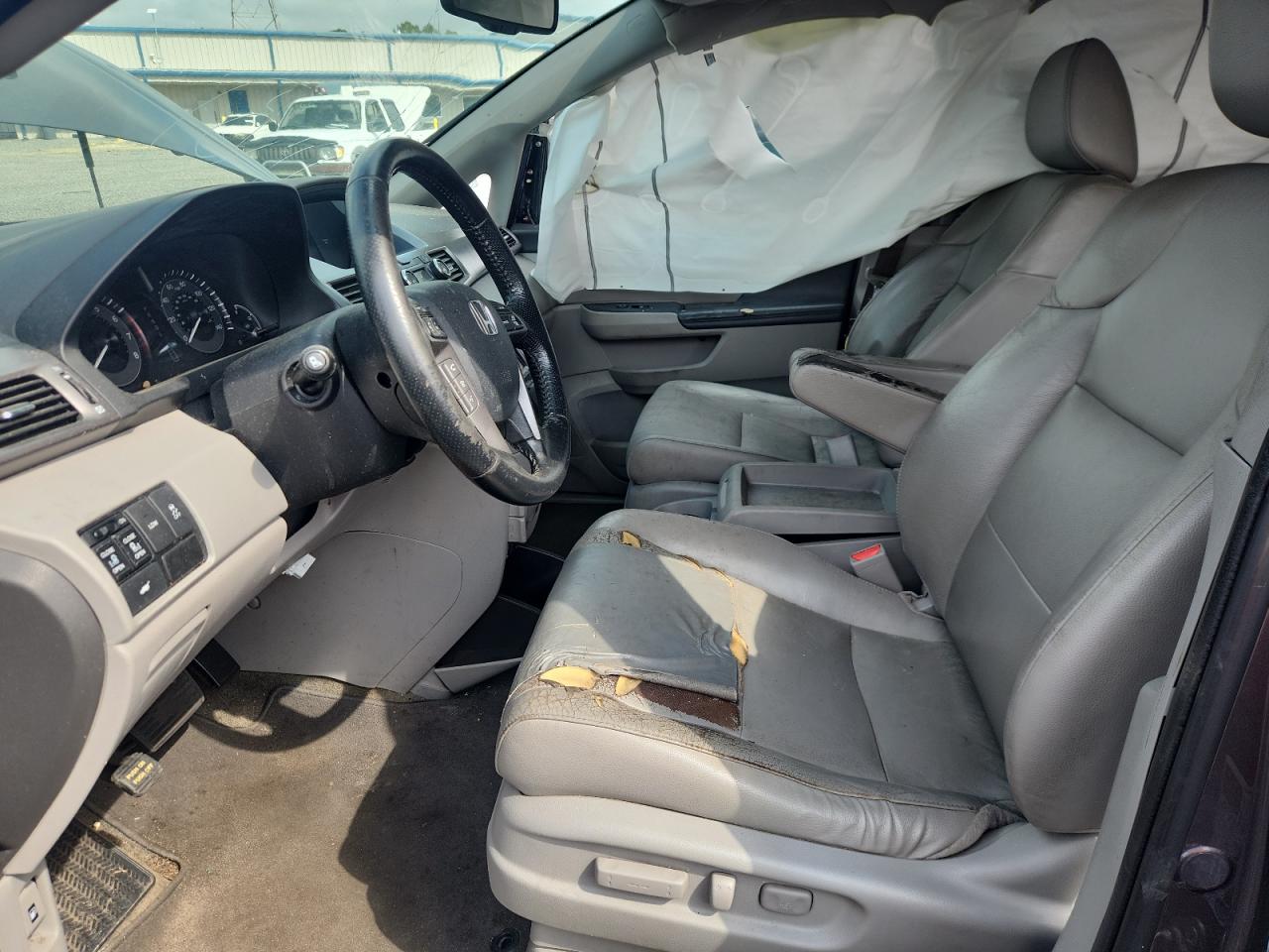 2015 Honda Odyssey Exl Серый vin: 5FNRL5H69FB080302 Damage: Steering Wheel, Worn, Acceptable