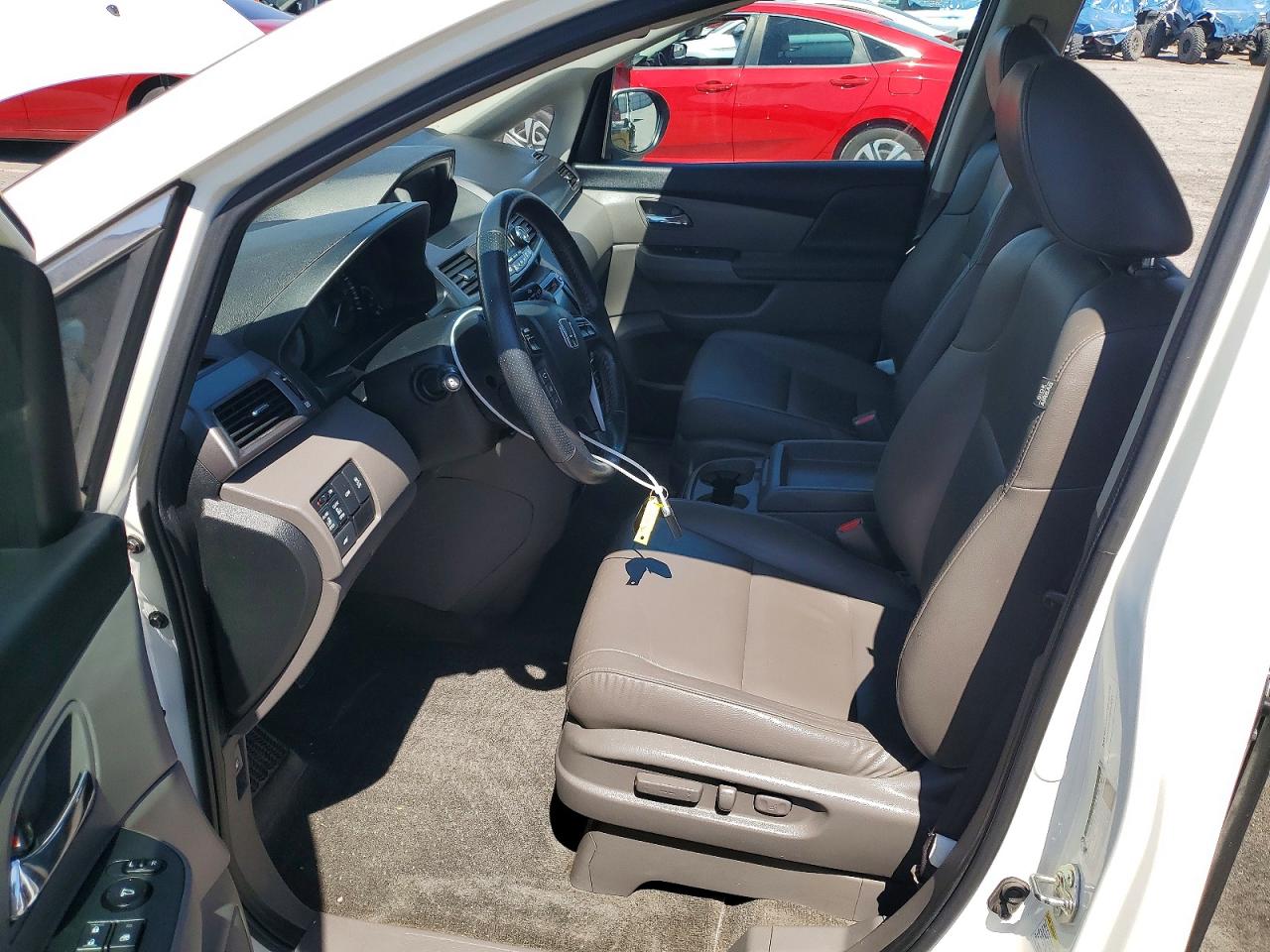2015 Honda Odyssey Exl White vin: 5FNRL5H69FB085547