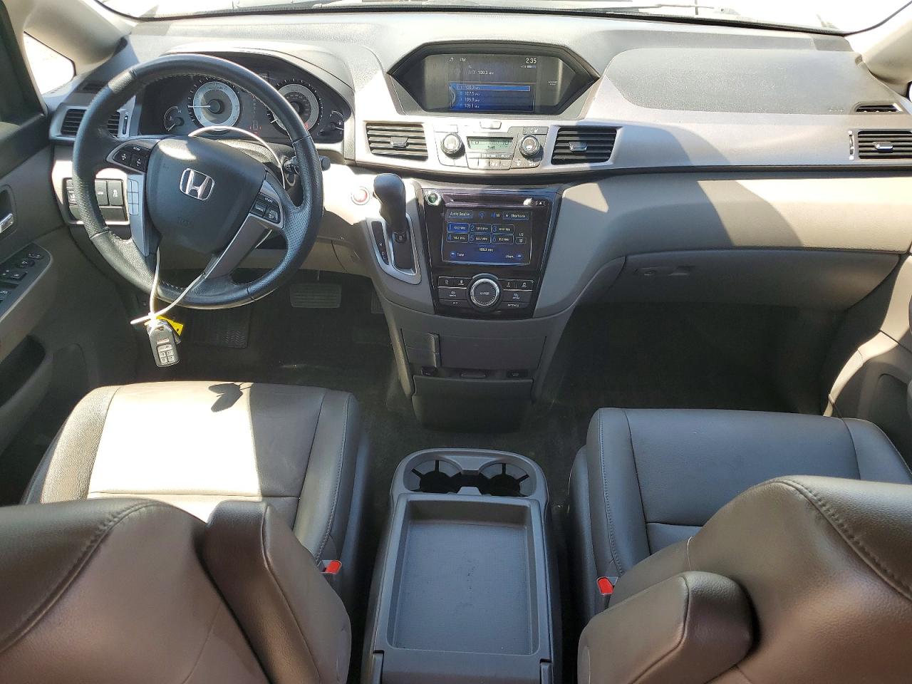 2015 Honda Odyssey Exl White vin: 5FNRL5H69FB085547