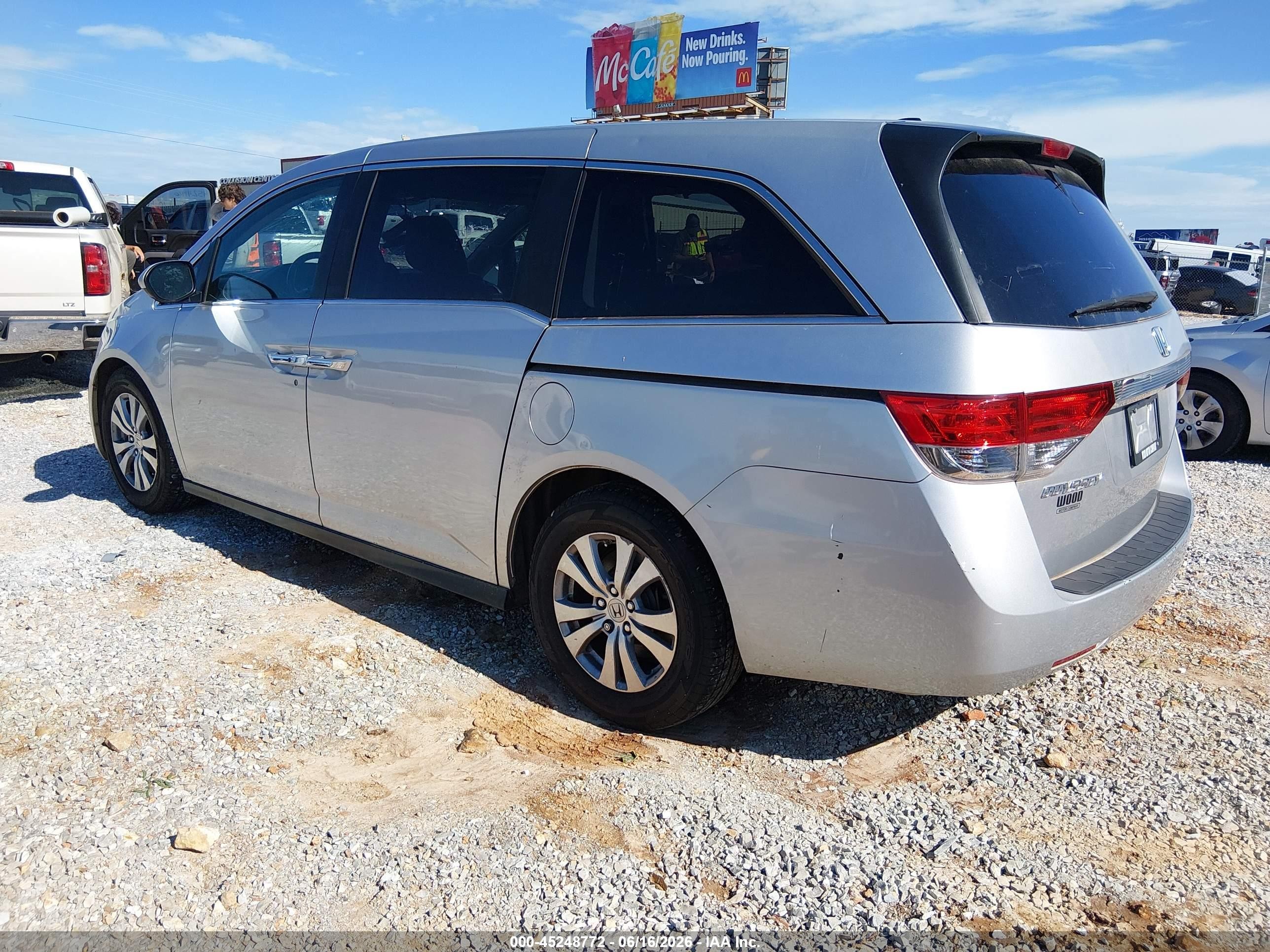 2015 Honda Odyssey Ex-l Серебряный vin: 5FNRL5H69FB089159