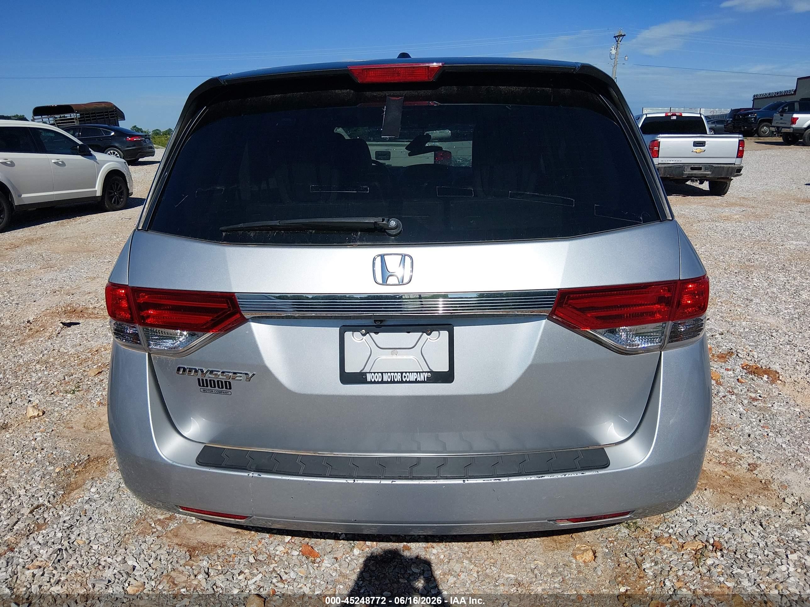 2015 Honda Odyssey Ex-l Серебряный vin: 5FNRL5H69FB089159