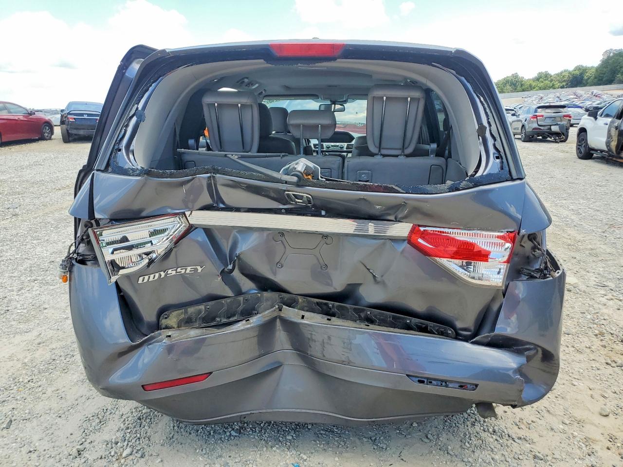 2015 Honda Odyssey Exl Gray vin: 5FNRL5H69FB100158