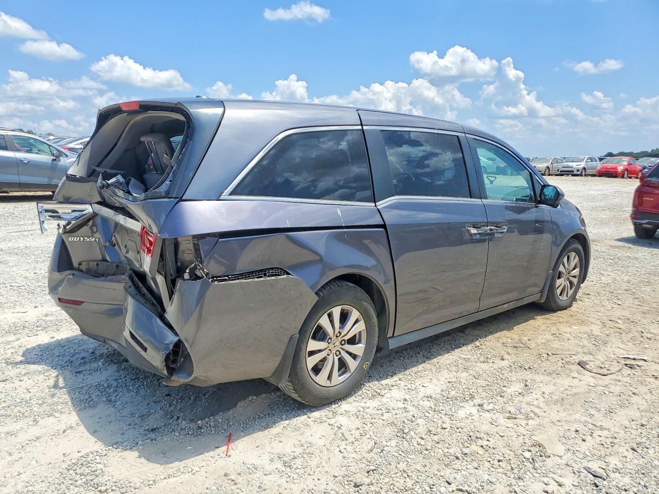 2015 Honda Odyssey Exl Gray vin: 5FNRL5H69FB100158
