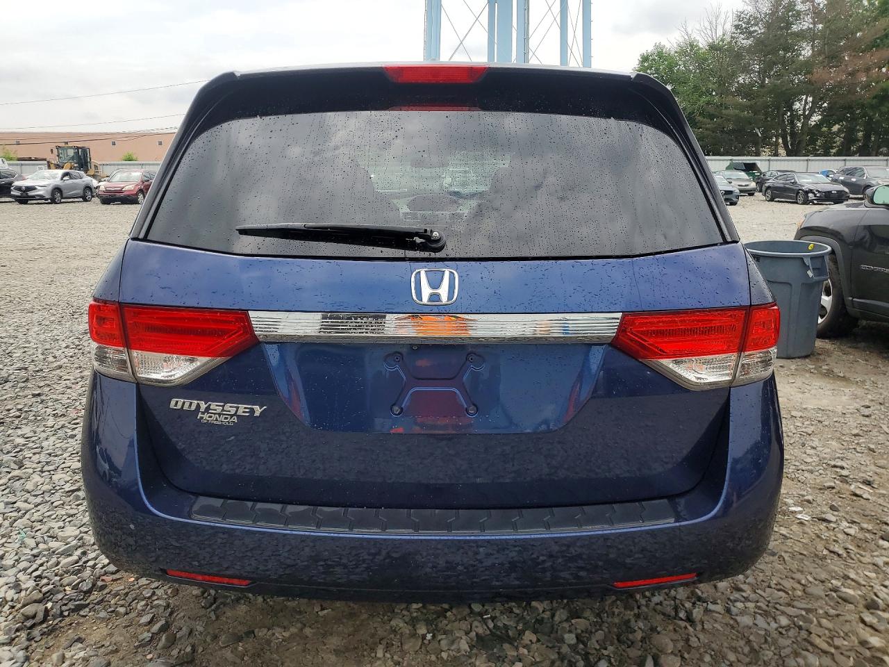 2015 Honda Odyssey Exl Blue vin: 5FNRL5H69FB103965