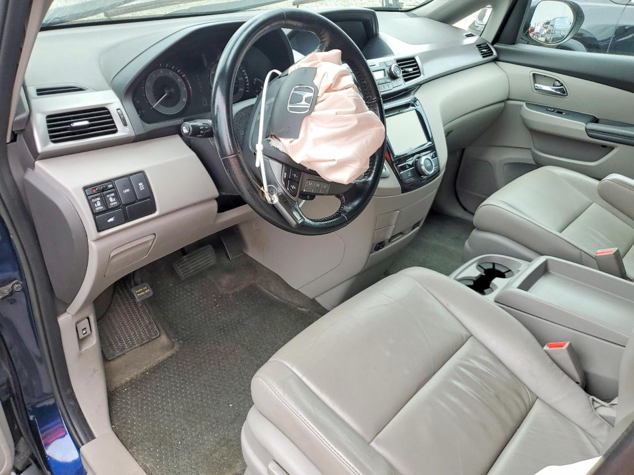 2015 Honda Odyssey Exl Blue vin: 5FNRL5H69FB103965