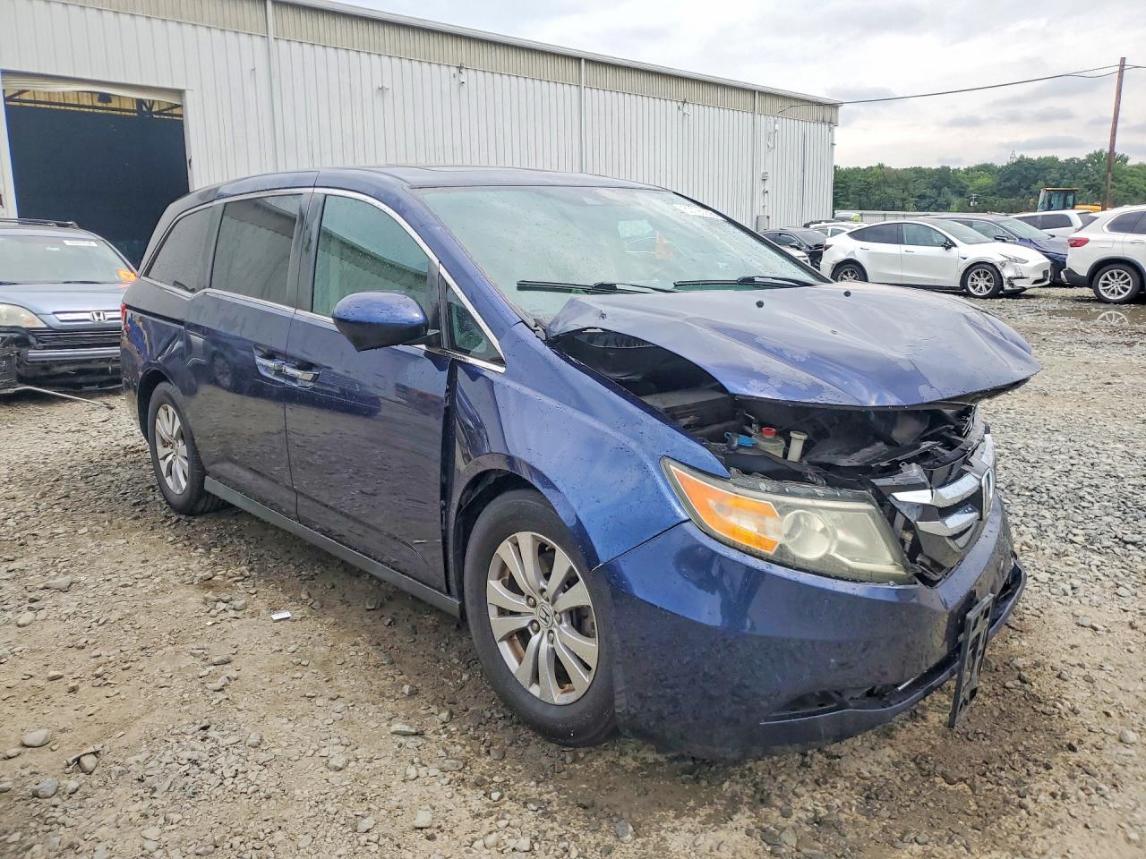 2015 Honda Odyssey Exl Blue vin: 5FNRL5H69FB103965
