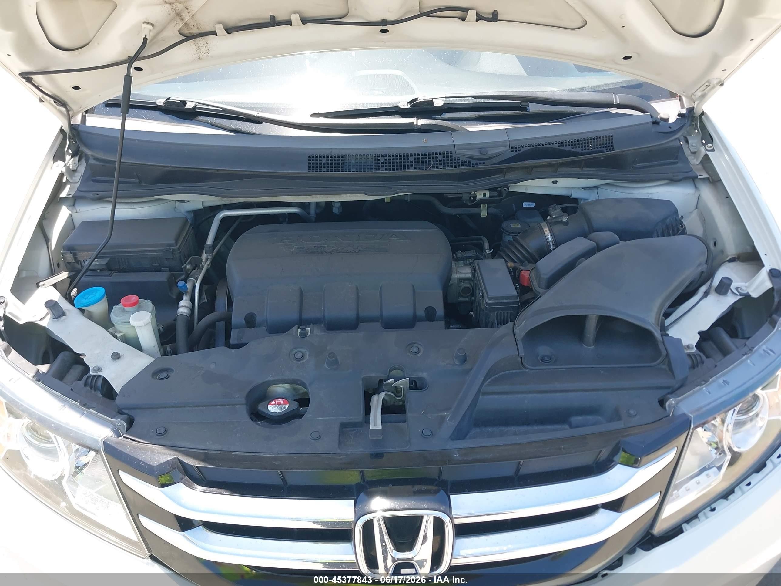 2015 Honda Odyssey Ex-l White vin: 5FNRL5H69FB104758