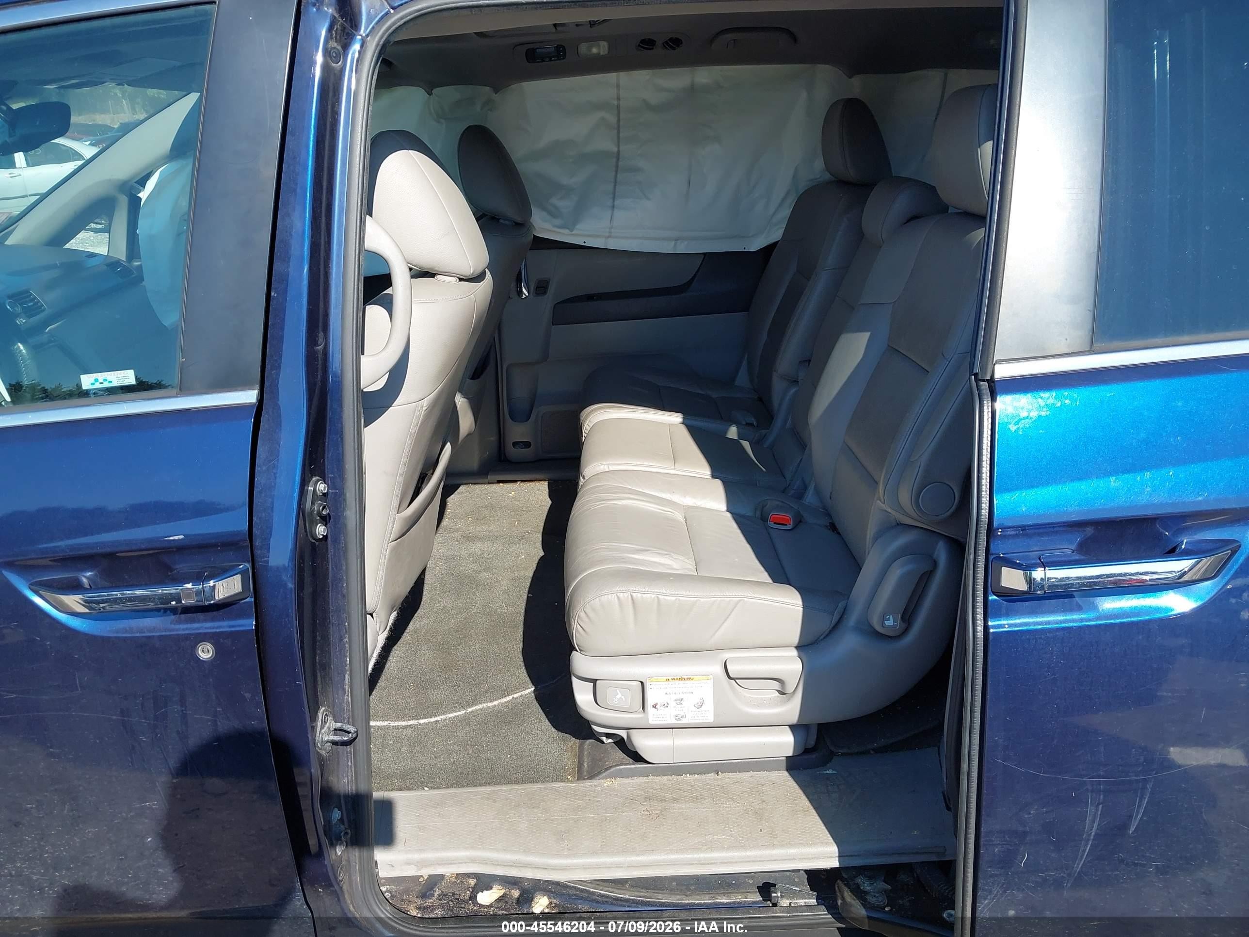 2015 Honda Odyssey Ex-l Dark Blue vin: 5FNRL5H69FB117395