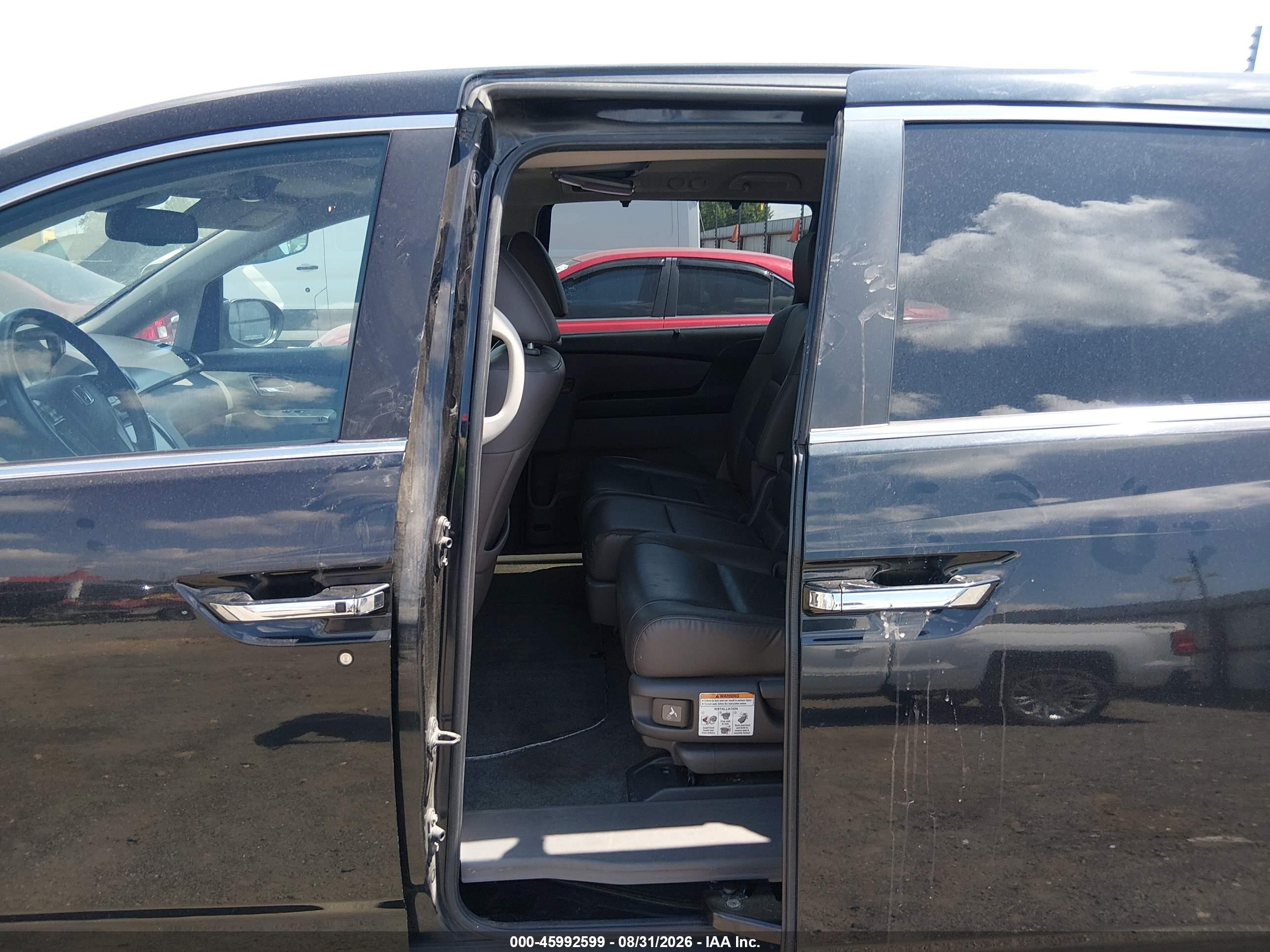 2015 Honda Odyssey Ex-l Черный vin: 5FNRL5H69FB117817