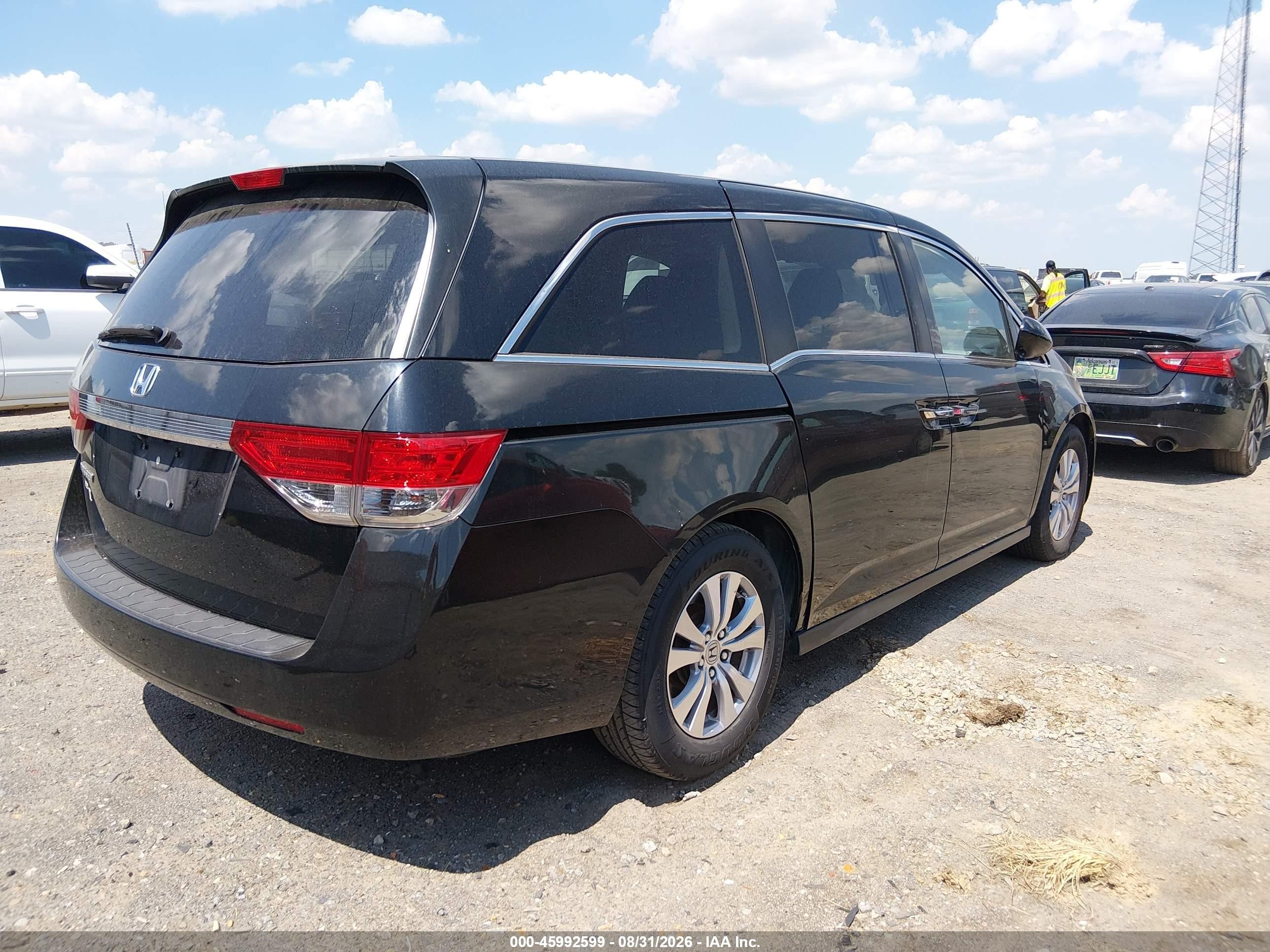 2015 Honda Odyssey Ex-l Черный vin: 5FNRL5H69FB117817