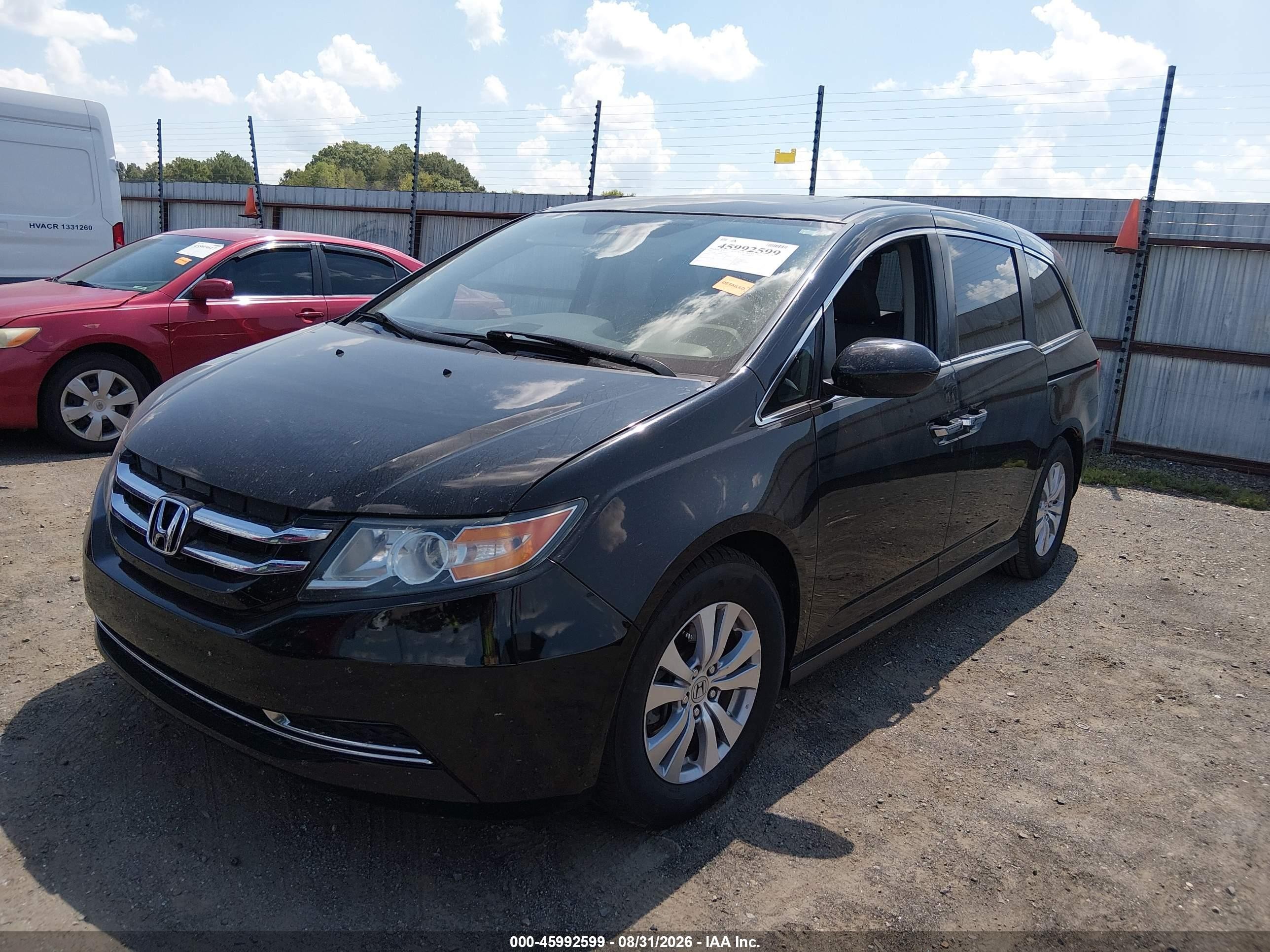 2015 Honda Odyssey Ex-l Черный vin: 5FNRL5H69FB117817