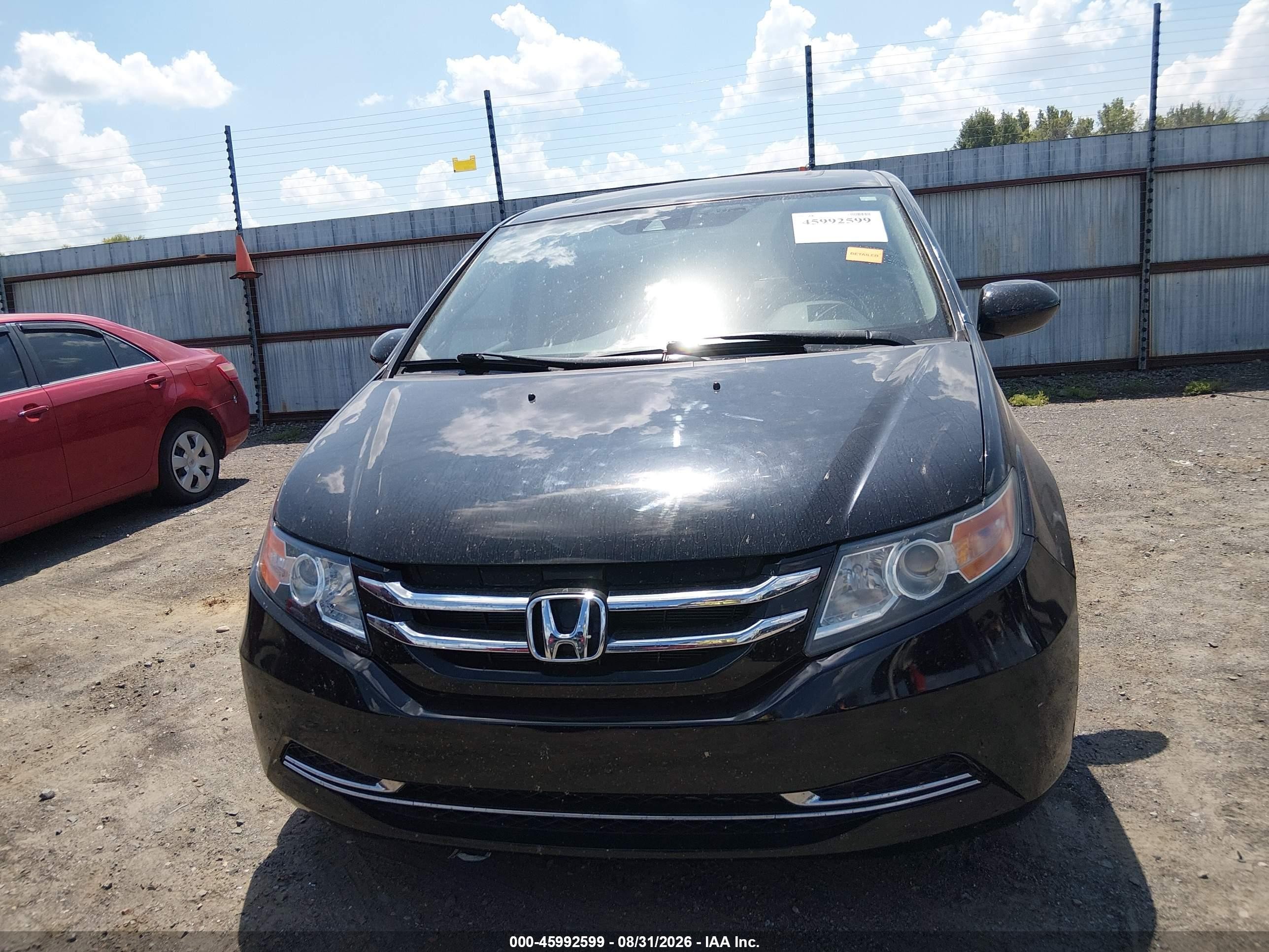 2015 Honda Odyssey Ex-l Черный vin: 5FNRL5H69FB117817