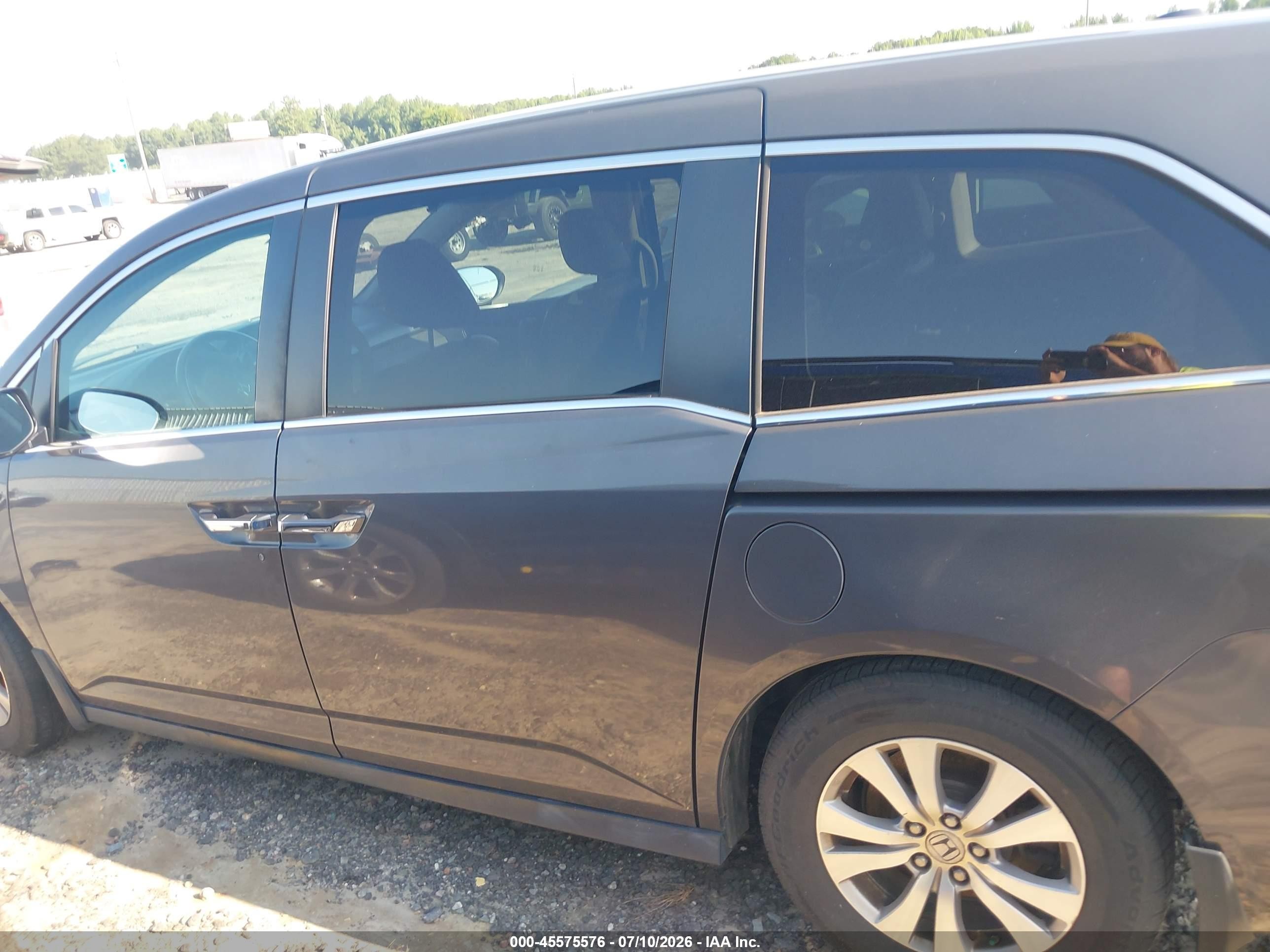 2015 Honda Odyssey Ex-l Серый vin: 5FNRL5H69FB124895