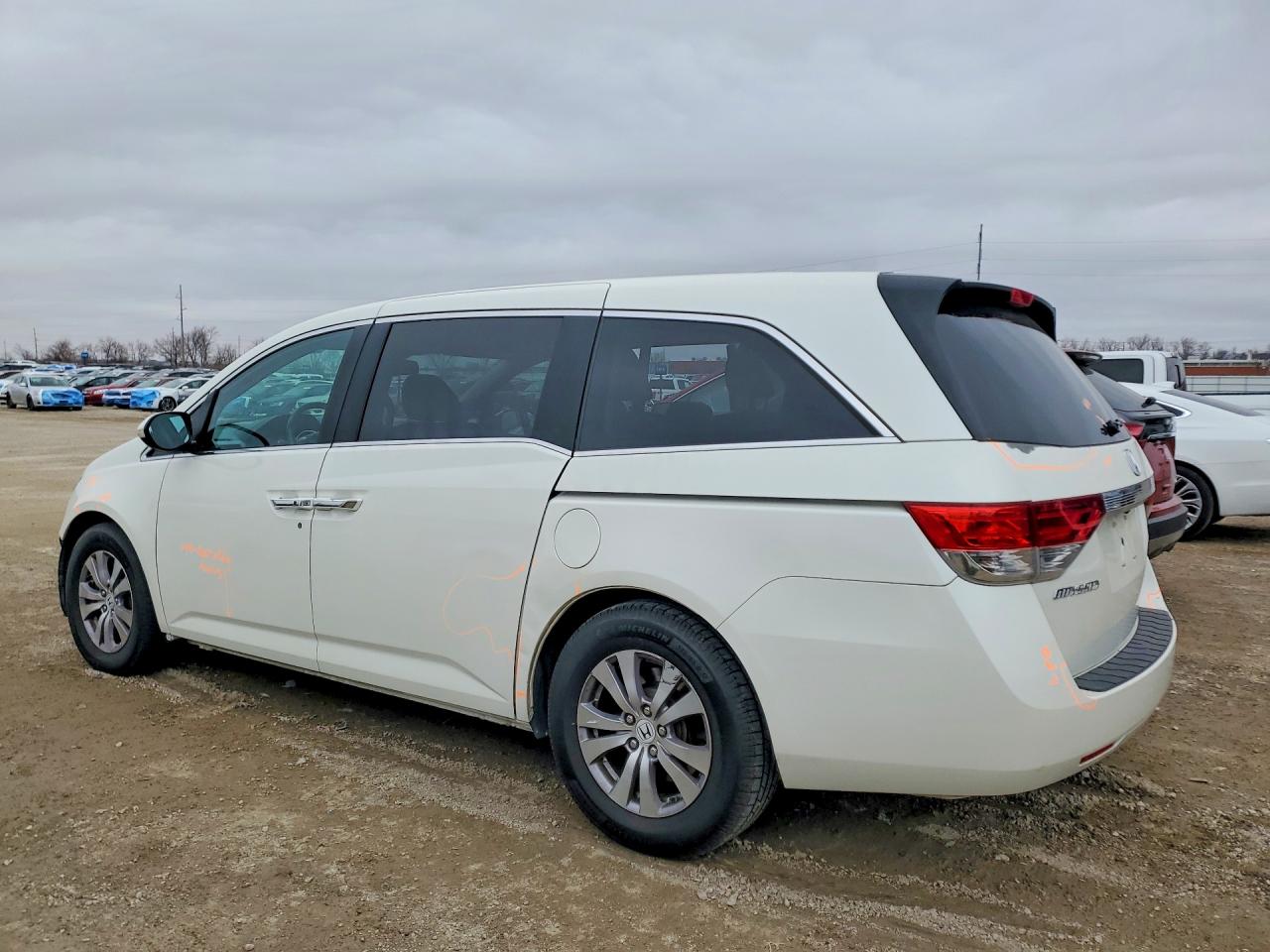 2015 Honda Odyssey Exl White vin: 5FNRL5H69FB128901