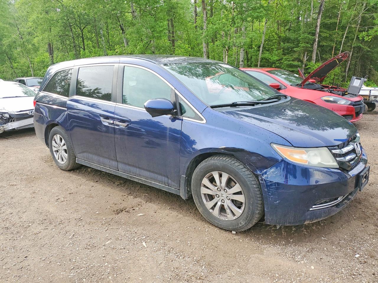 2015 Honda Odysseyexl Blue vin: 5FNRL5H69FB507252