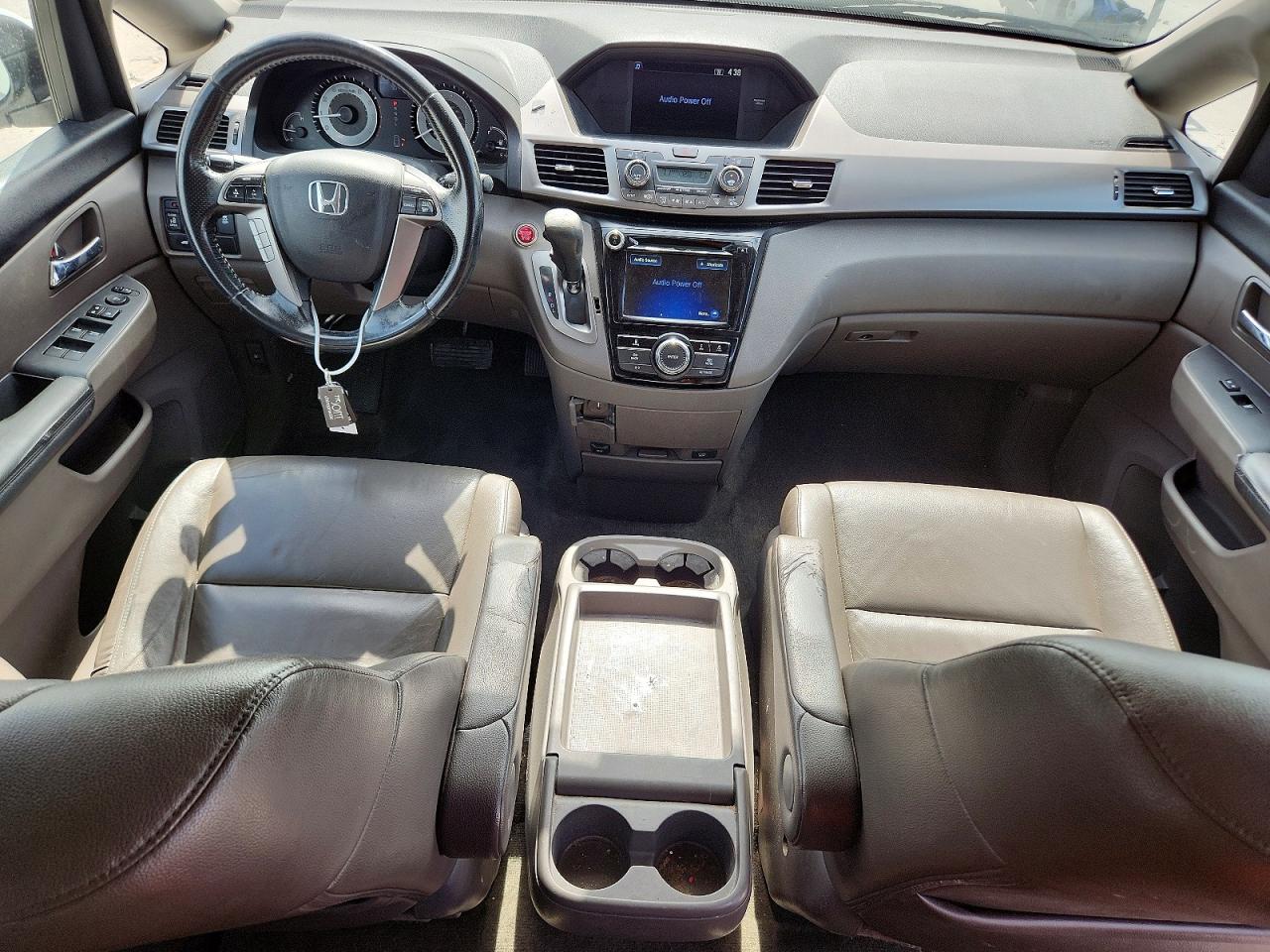 2016 Honda Odyssey Exl White vin: 5FNRL5H69GB074078