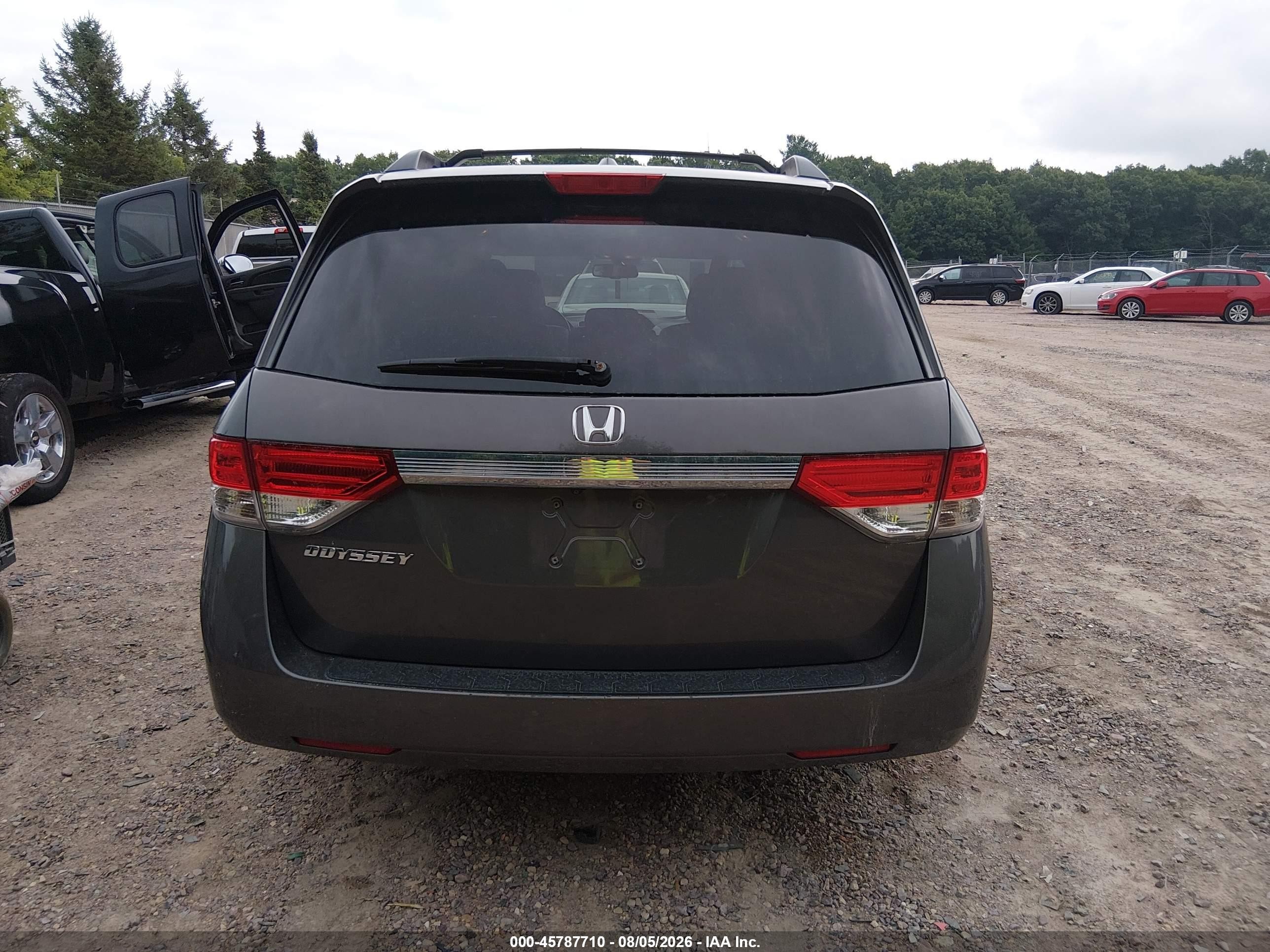 2016 Honda Odyssey Ex-l Gray vin: 5FNRL5H69GB074789