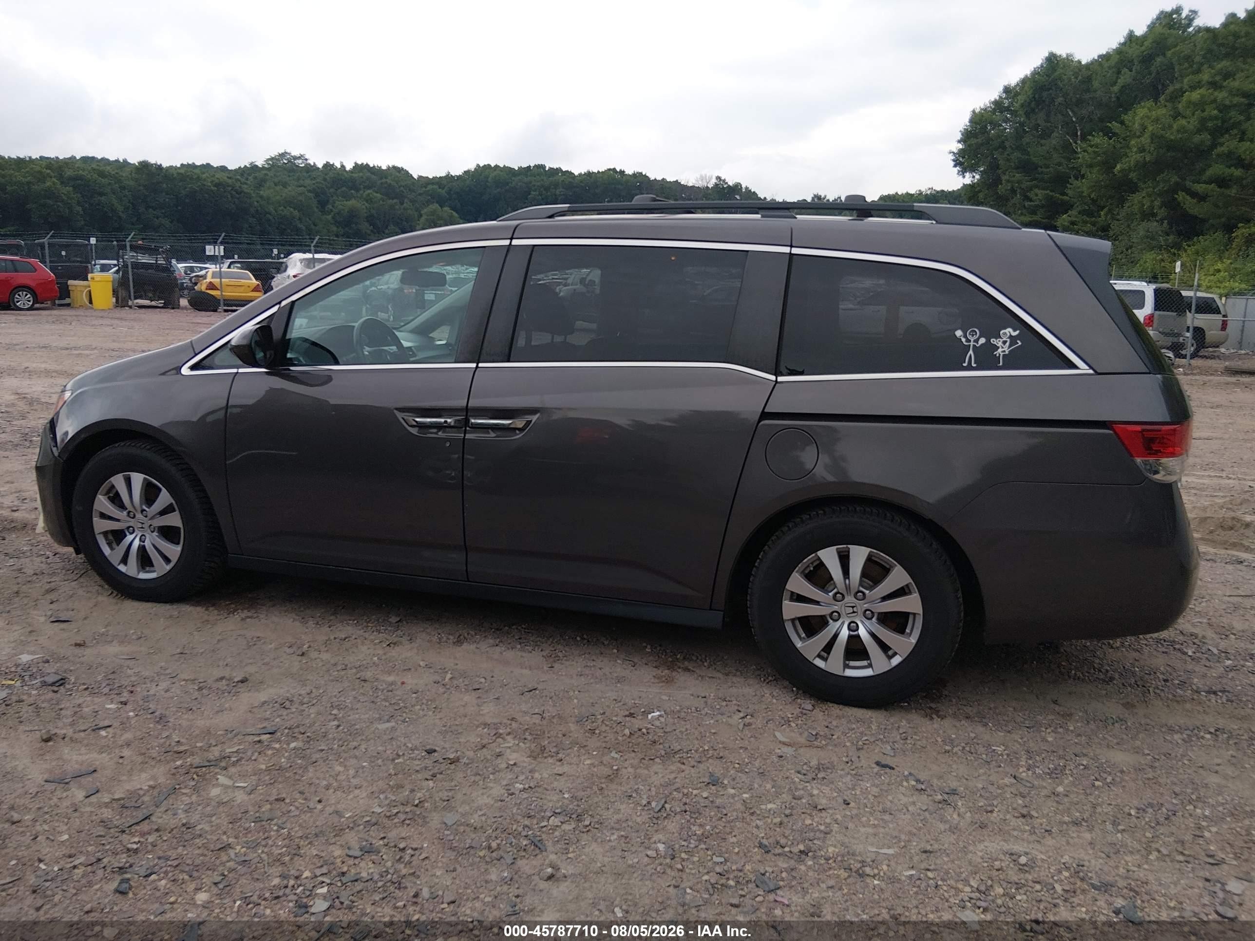 2016 Honda Odyssey Ex-l Gray vin: 5FNRL5H69GB074789