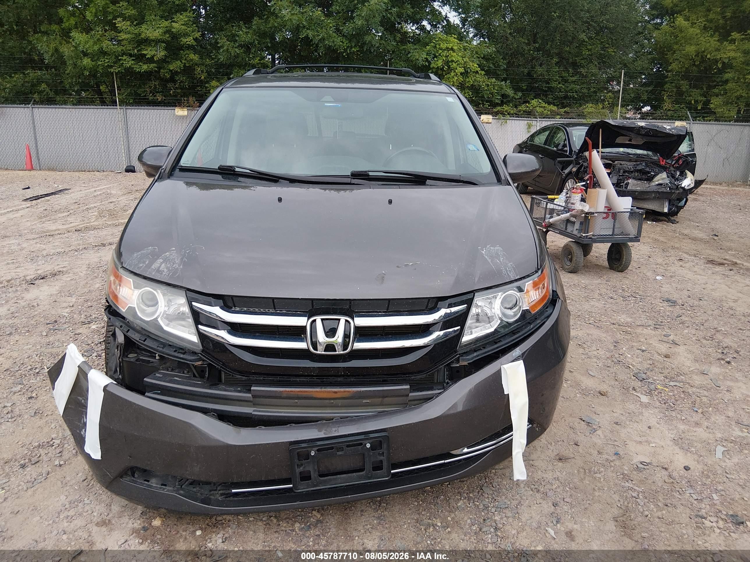 2016 Honda Odyssey Ex-l Gray vin: 5FNRL5H69GB074789