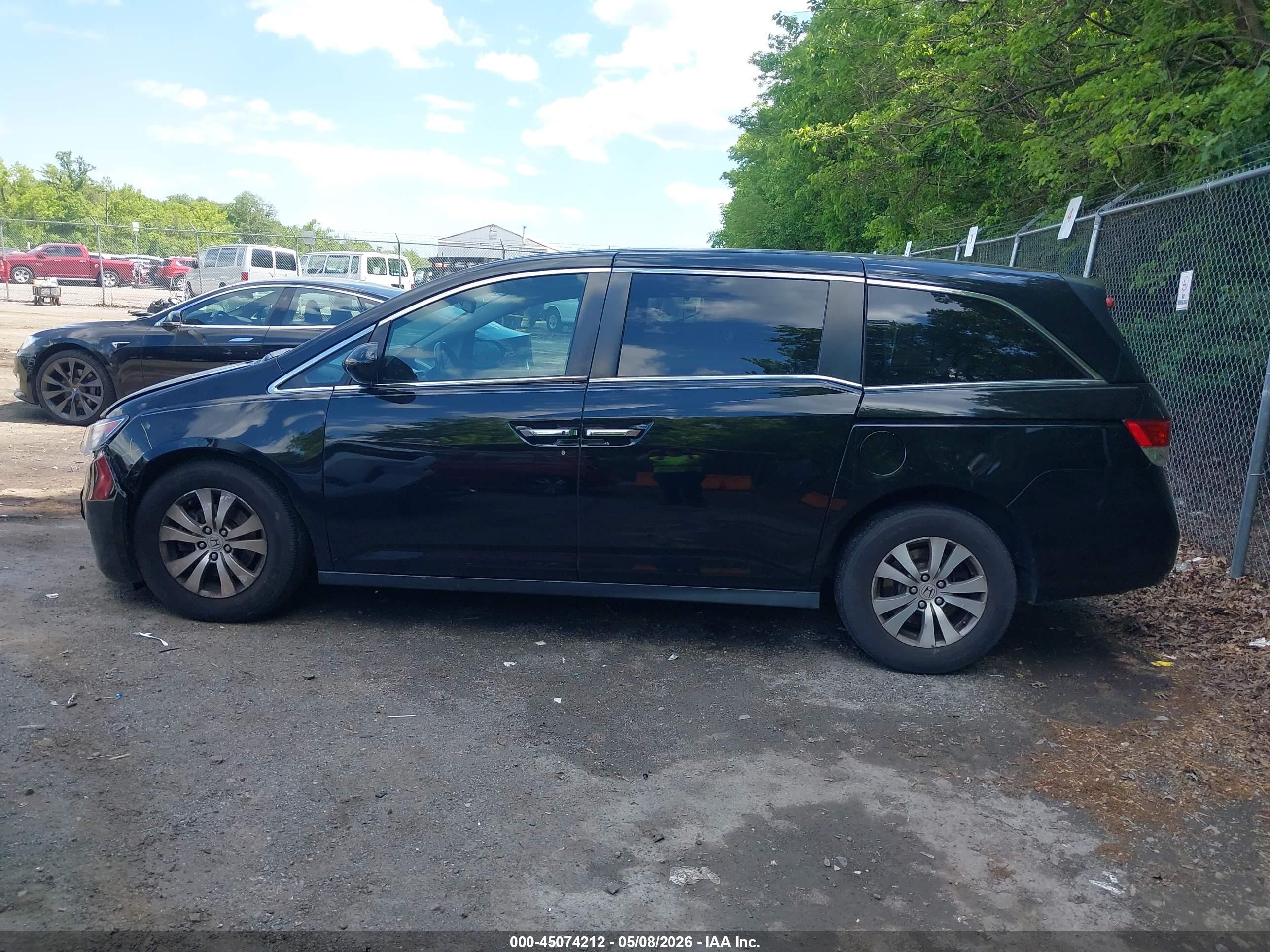 2016 Honda Odyssey Ex-l Черный vin: 5FNRL5H69GB117219