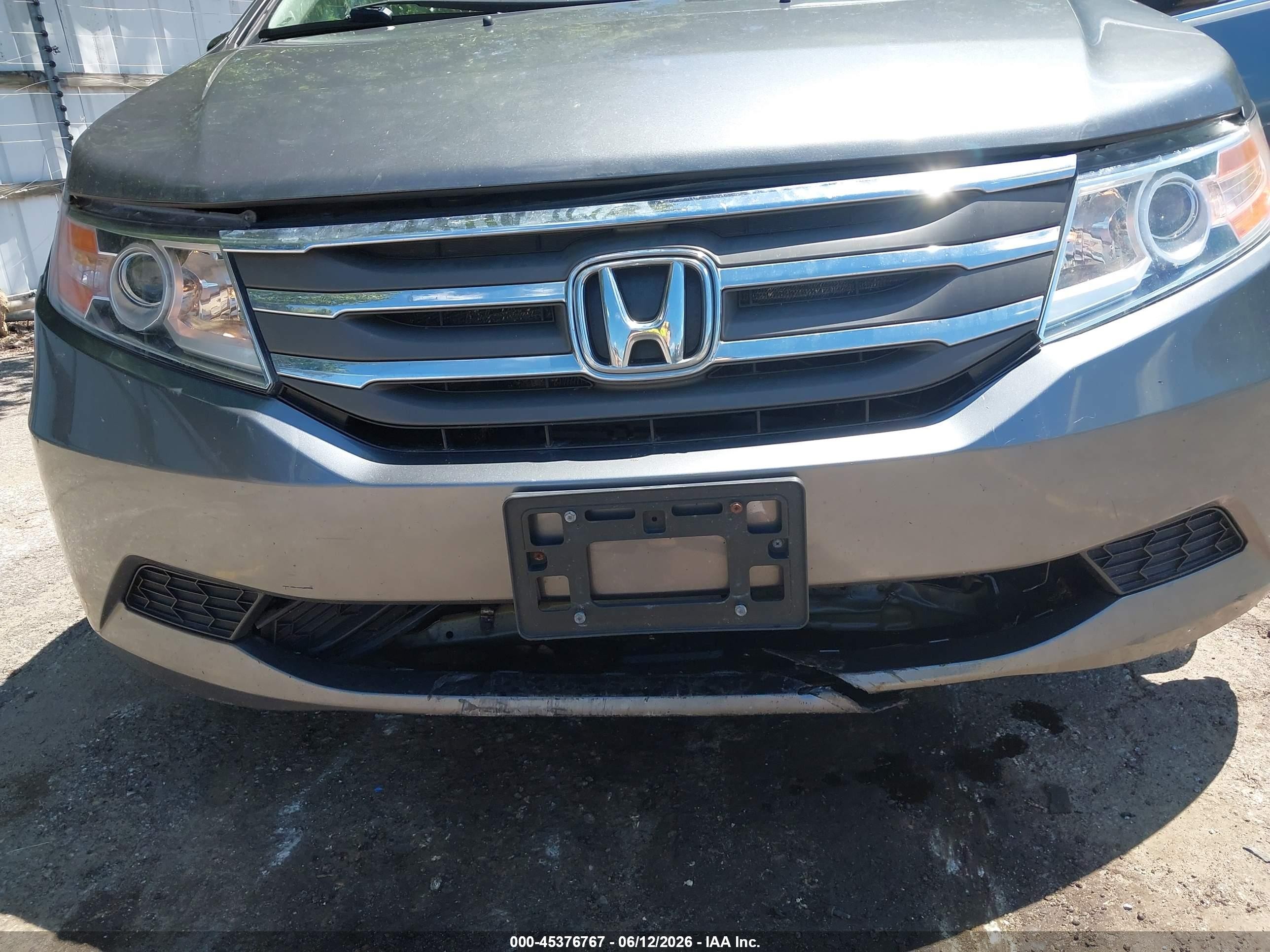 2011 Honda Odyssey Ex-l Gray vin: 5FNRL5H6XBB016165