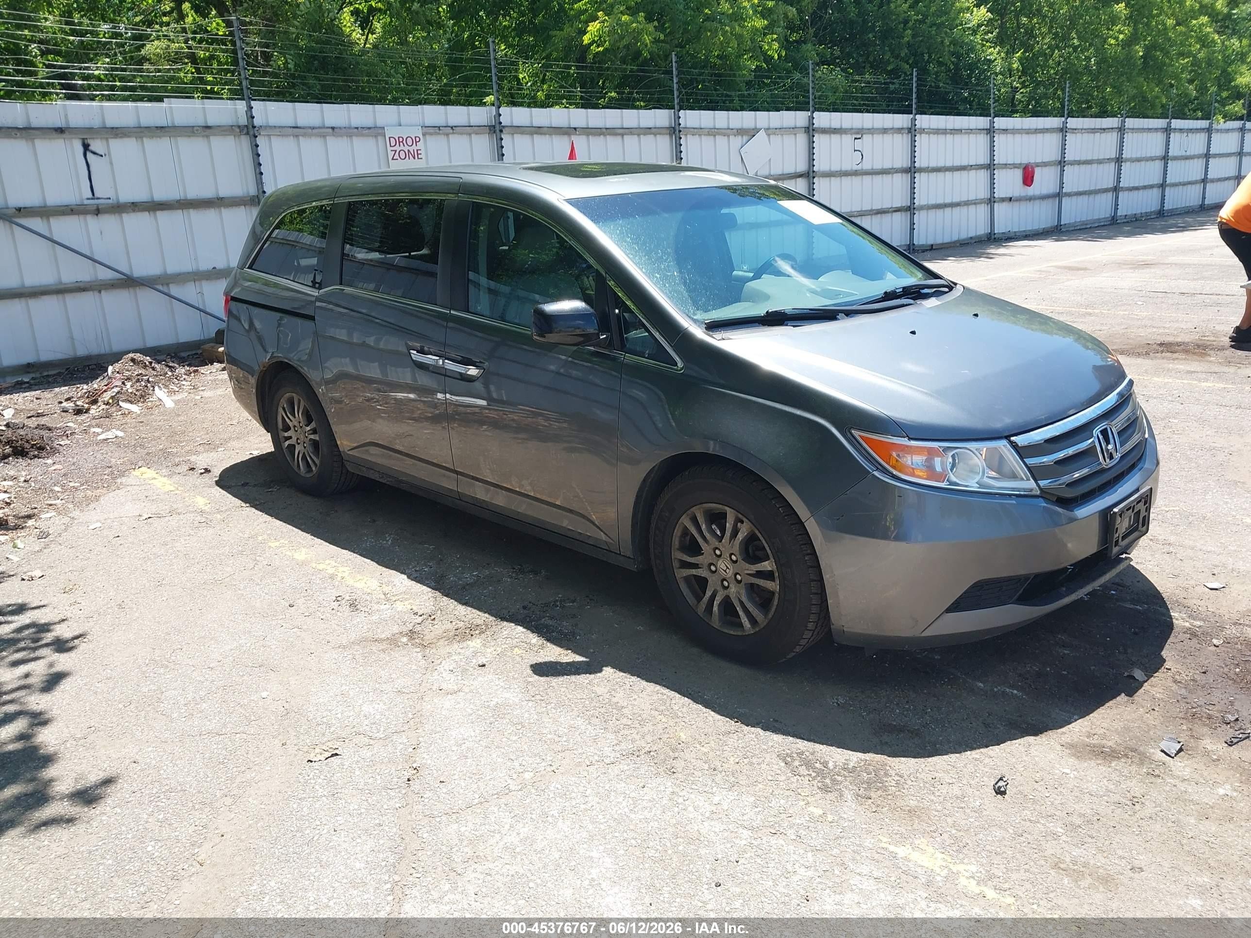 2011 Honda Odyssey Ex-l Gray vin: 5FNRL5H6XBB016165