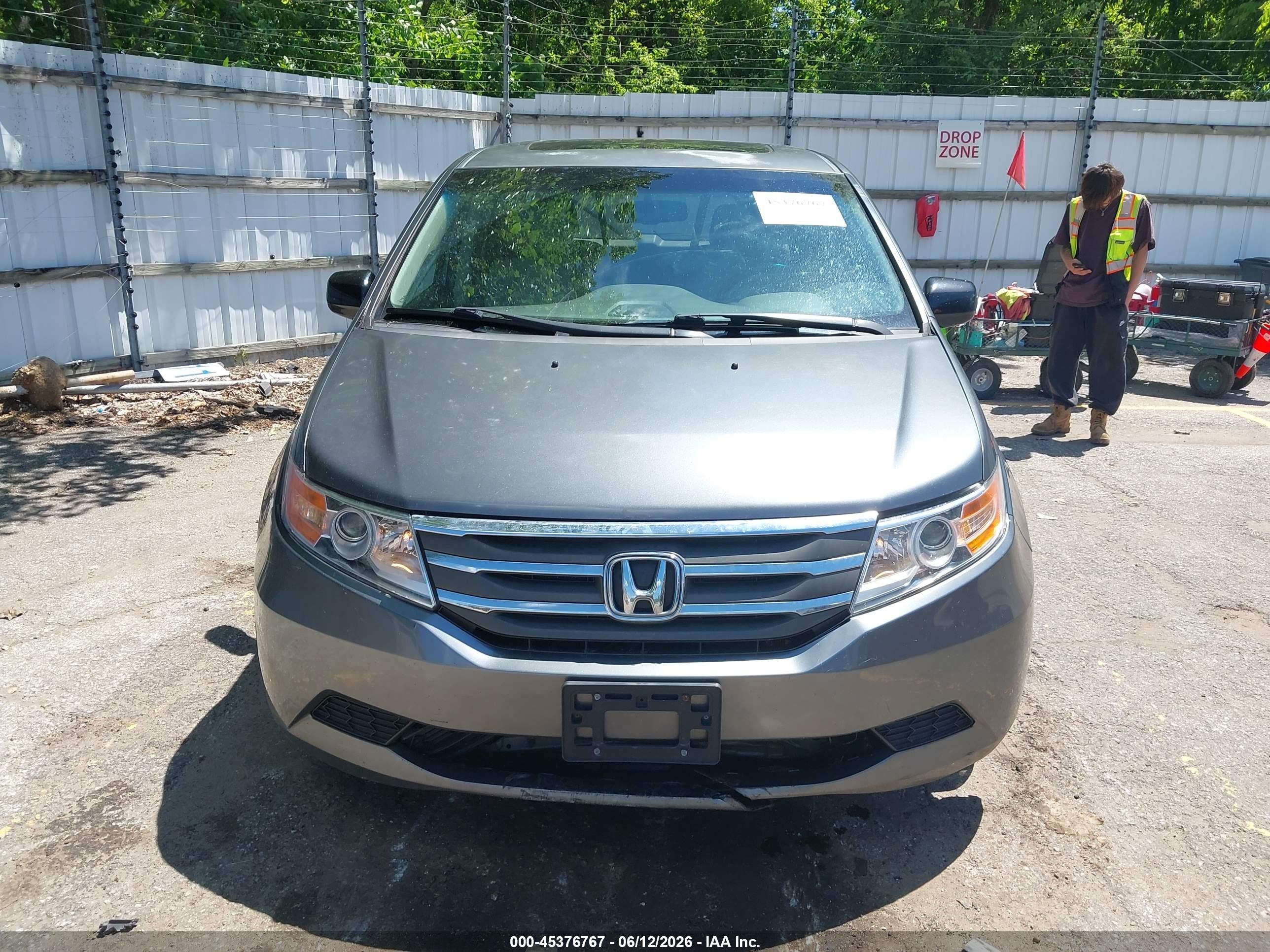 2011 Honda Odyssey Ex-l Gray vin: 5FNRL5H6XBB016165