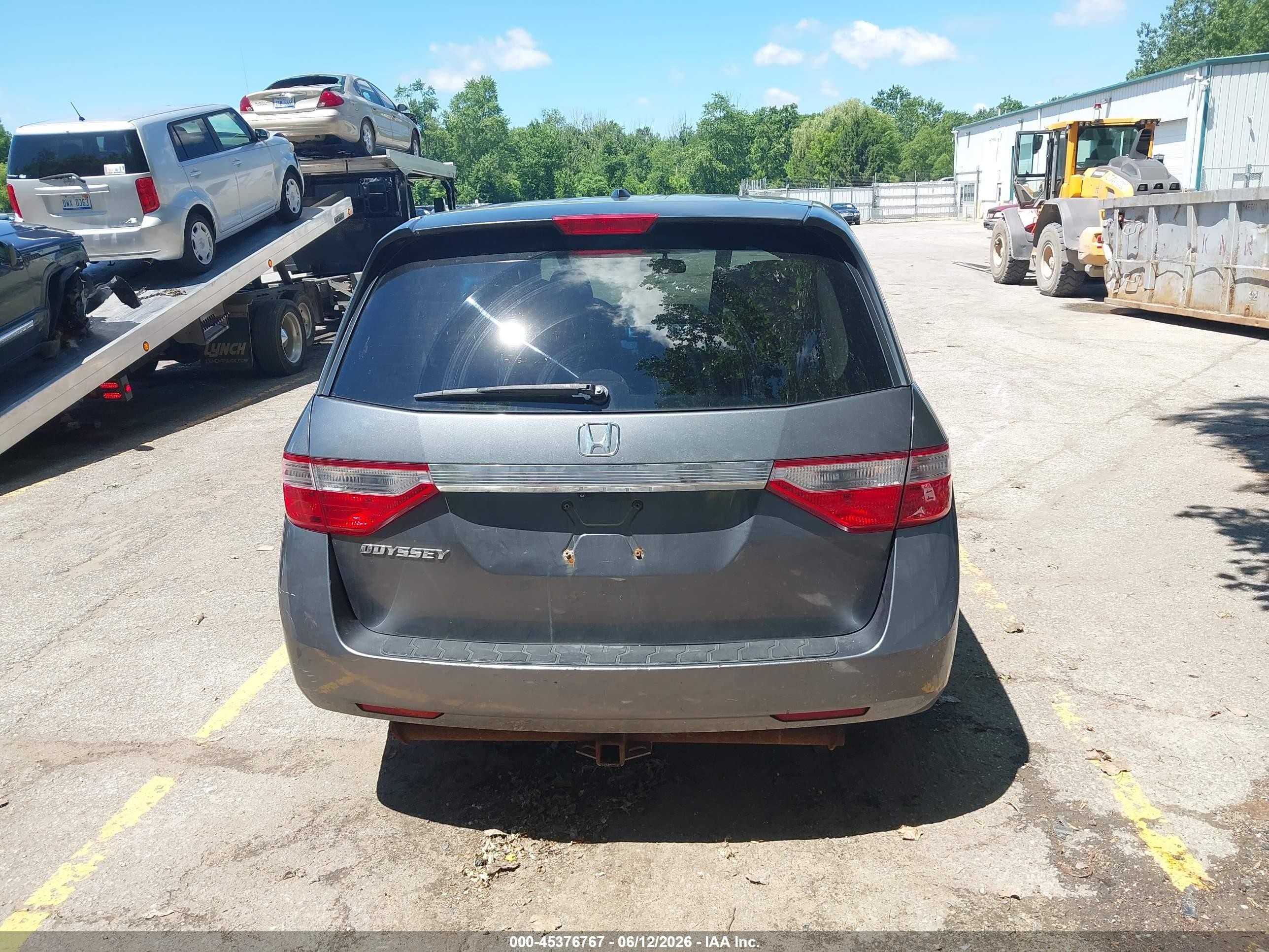 2011 Honda Odyssey Ex-l Gray vin: 5FNRL5H6XBB016165