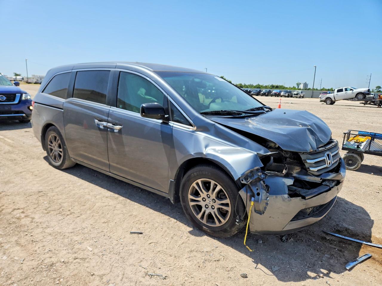 2011 Honda Odyssey Exl Gray vin: 5FNRL5H6XBB025934