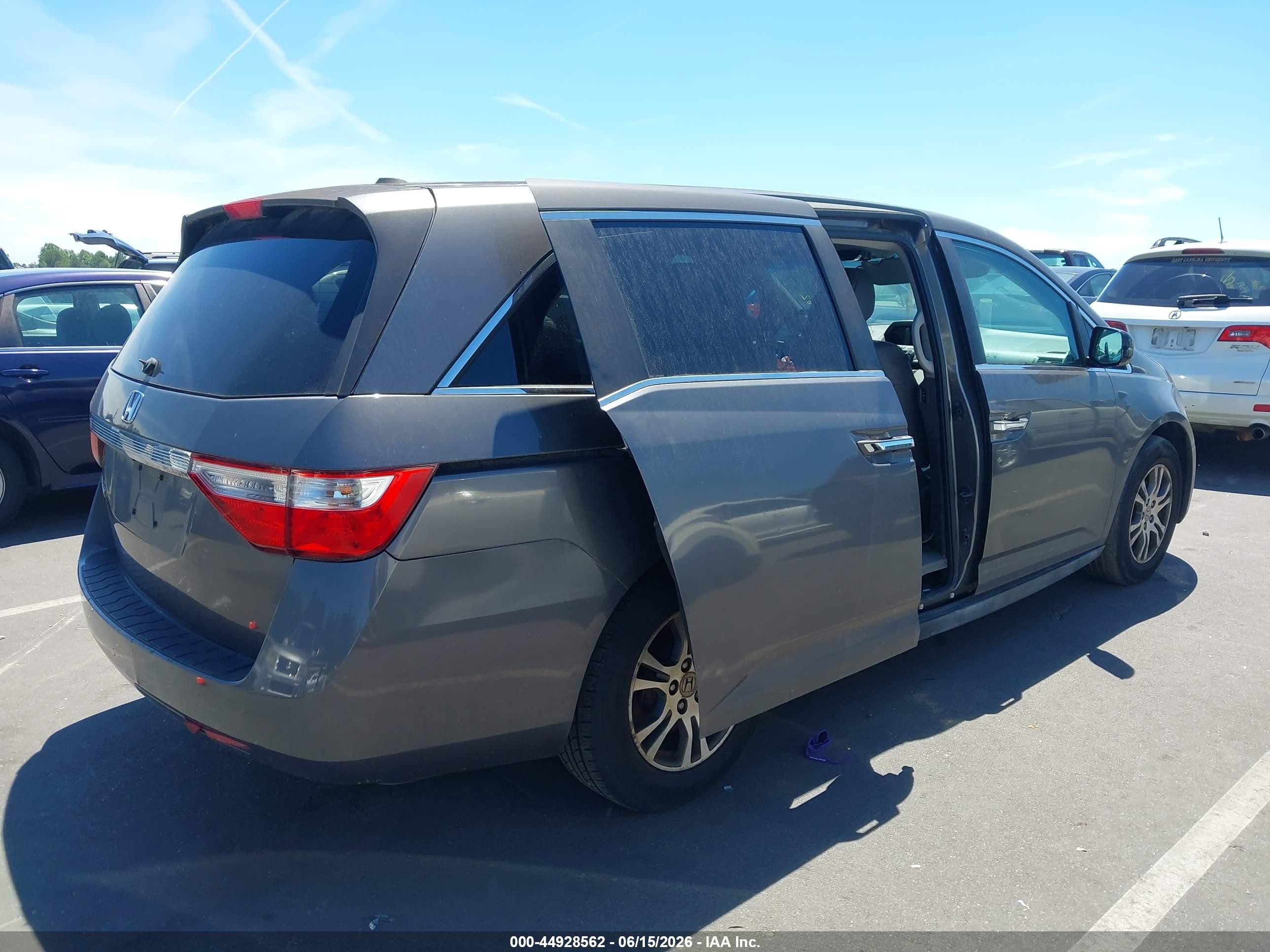 2011 Honda Odyssey Ex-l Gray vin: 5FNRL5H6XBB026730