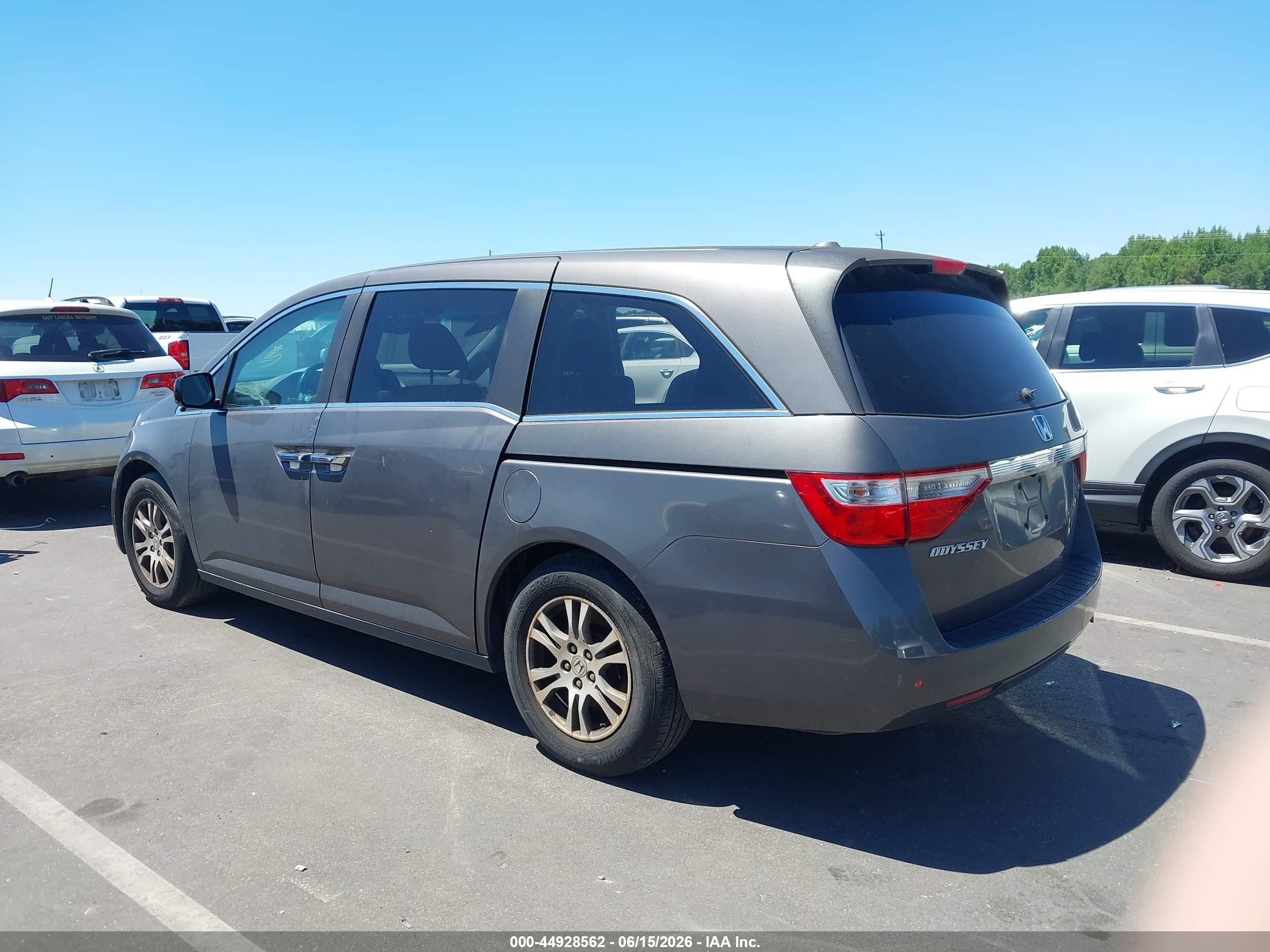 2011 Honda Odyssey Ex-l Gray vin: 5FNRL5H6XBB026730