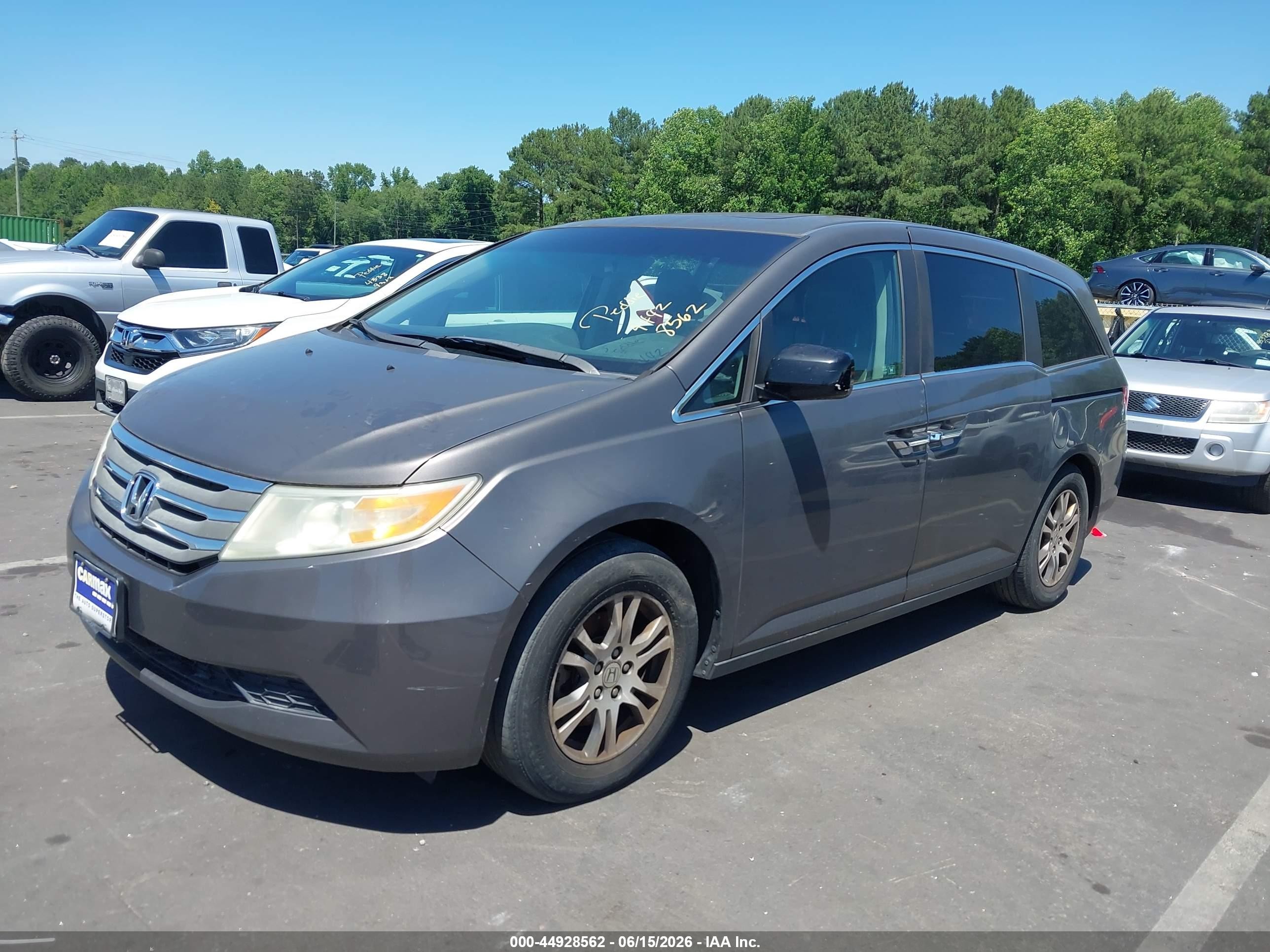 2011 Honda Odyssey Ex-l Gray vin: 5FNRL5H6XBB026730