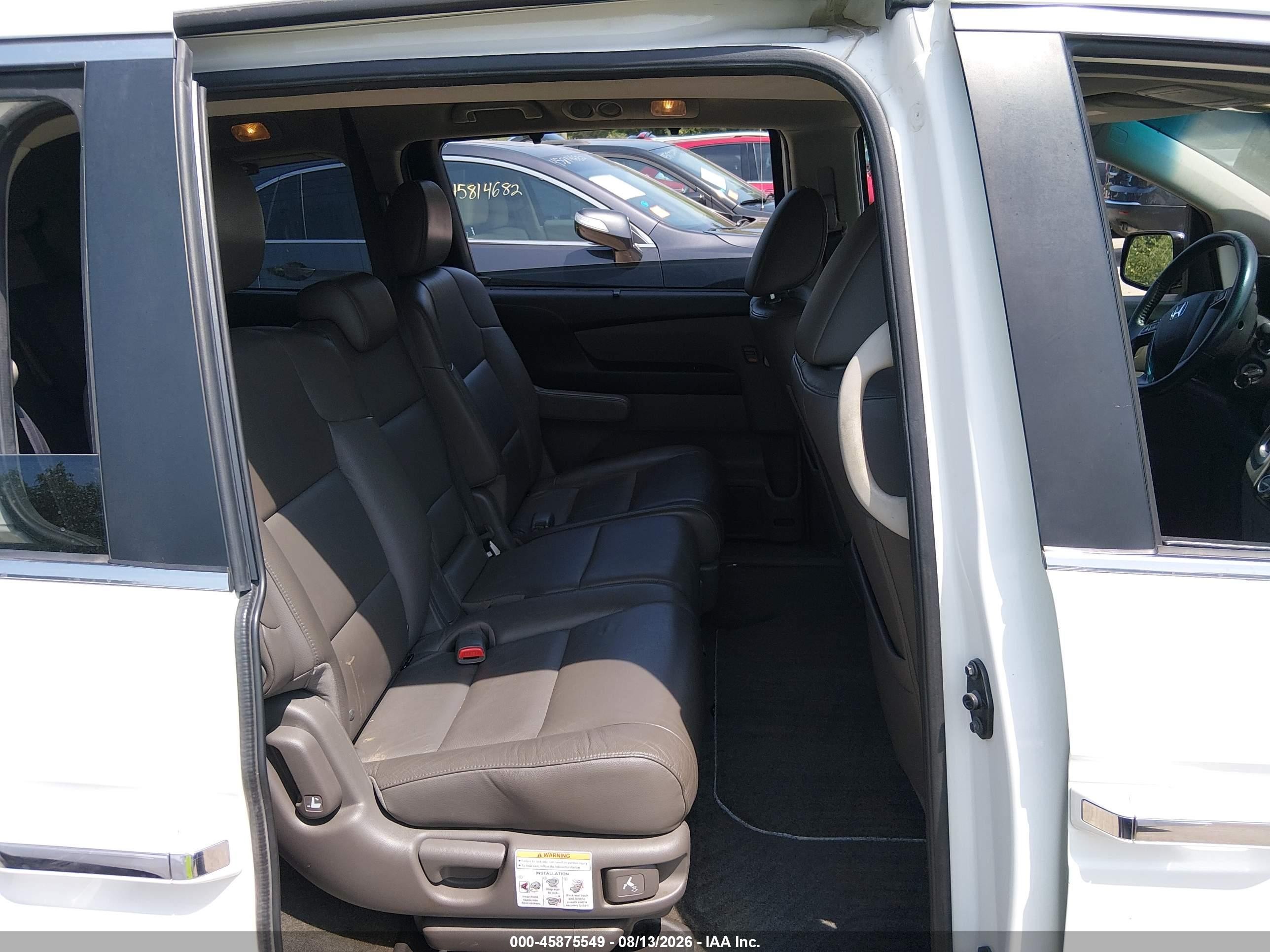 2011 Honda Odyssey Ex-l White vin: 5FNRL5H6XBB030843