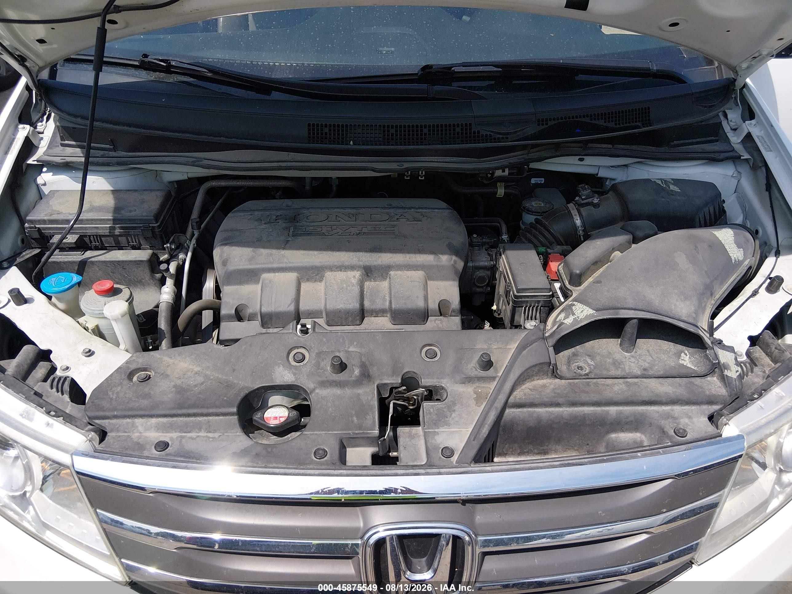2011 Honda Odyssey Ex-l White vin: 5FNRL5H6XBB030843