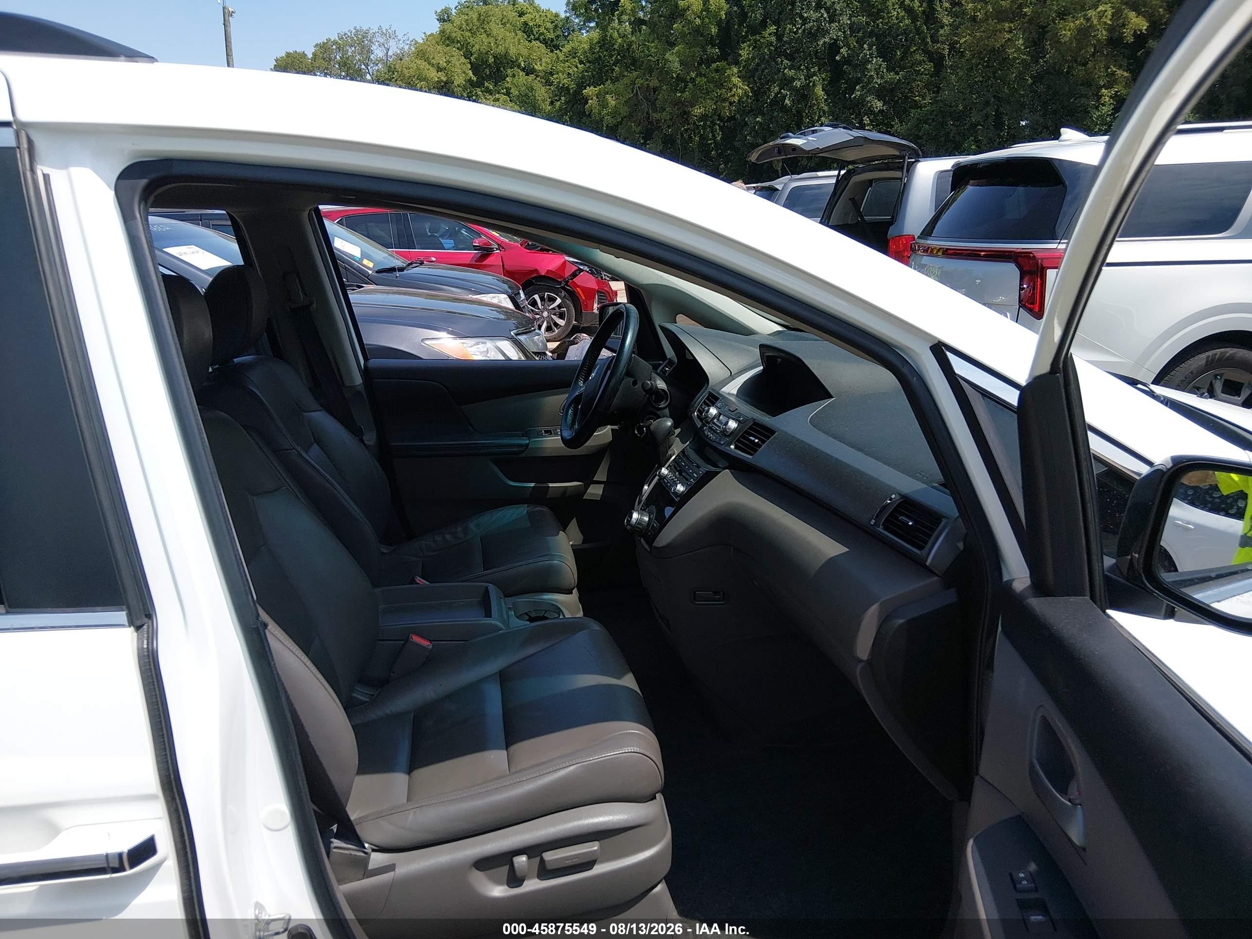 2011 Honda Odyssey Ex-l White vin: 5FNRL5H6XBB030843