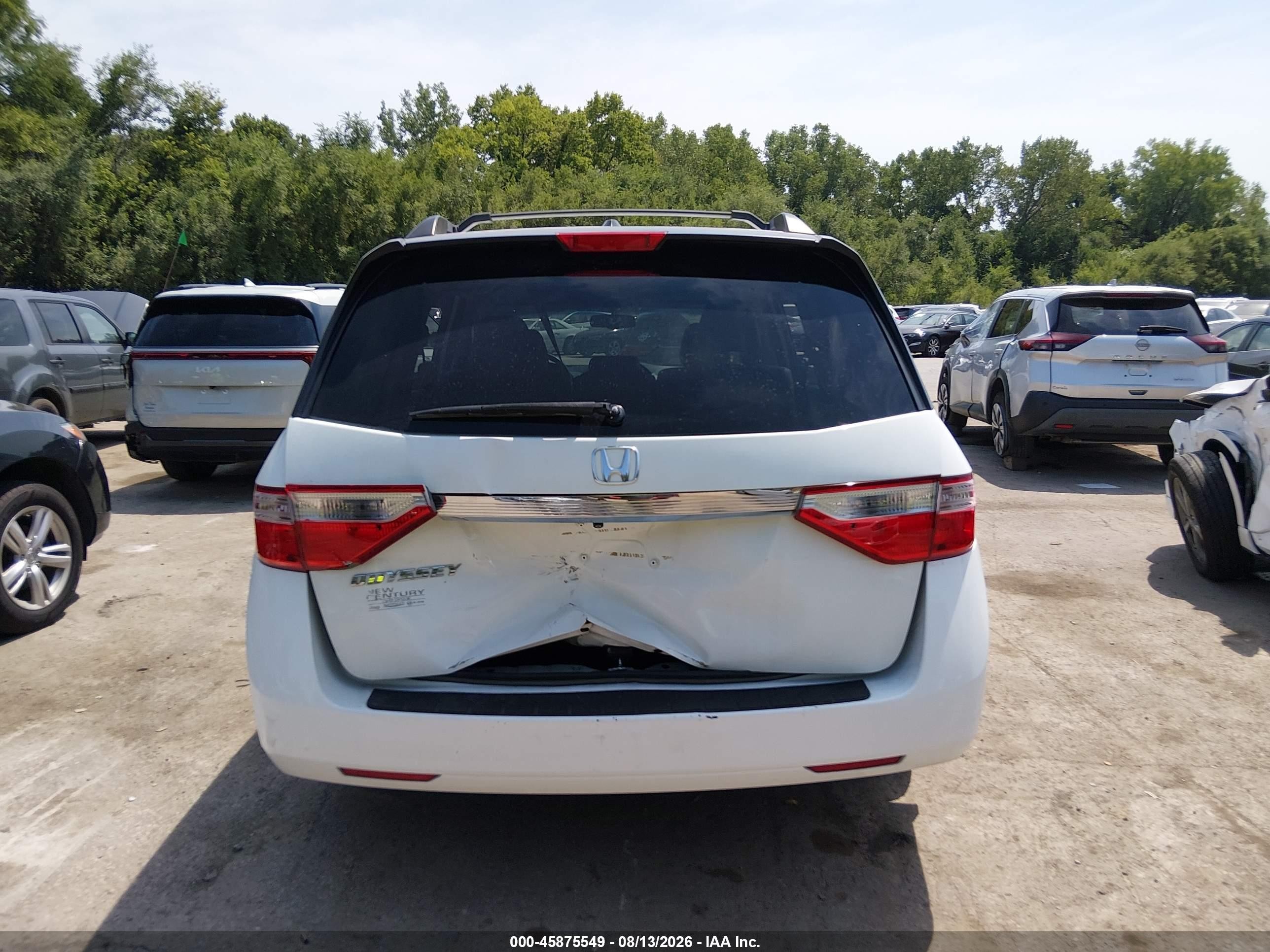 2011 Honda Odyssey Ex-l White vin: 5FNRL5H6XBB030843