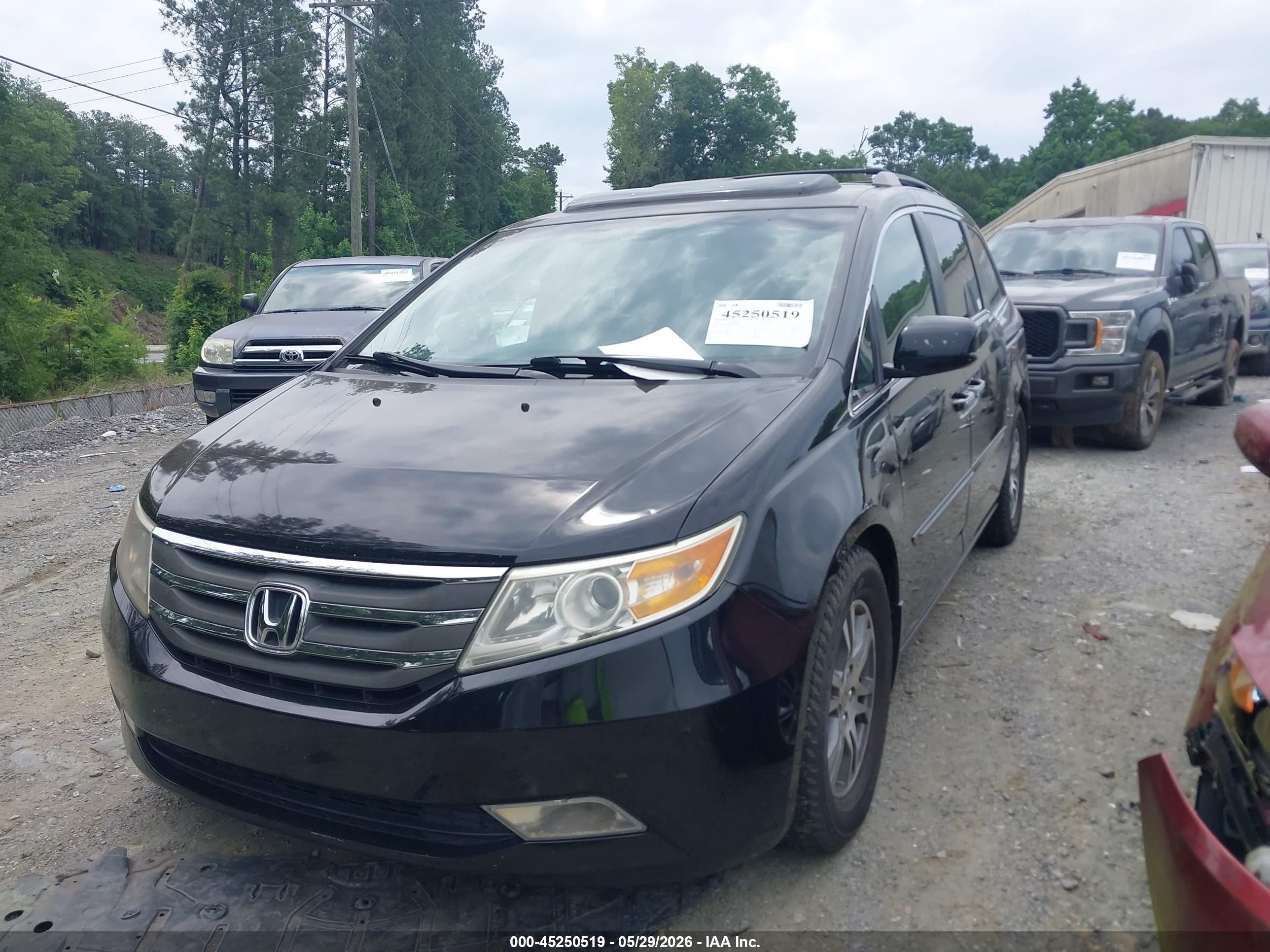 2011 Honda Odyssey Ex-l Black vin: 5FNRL5H6XBB032821