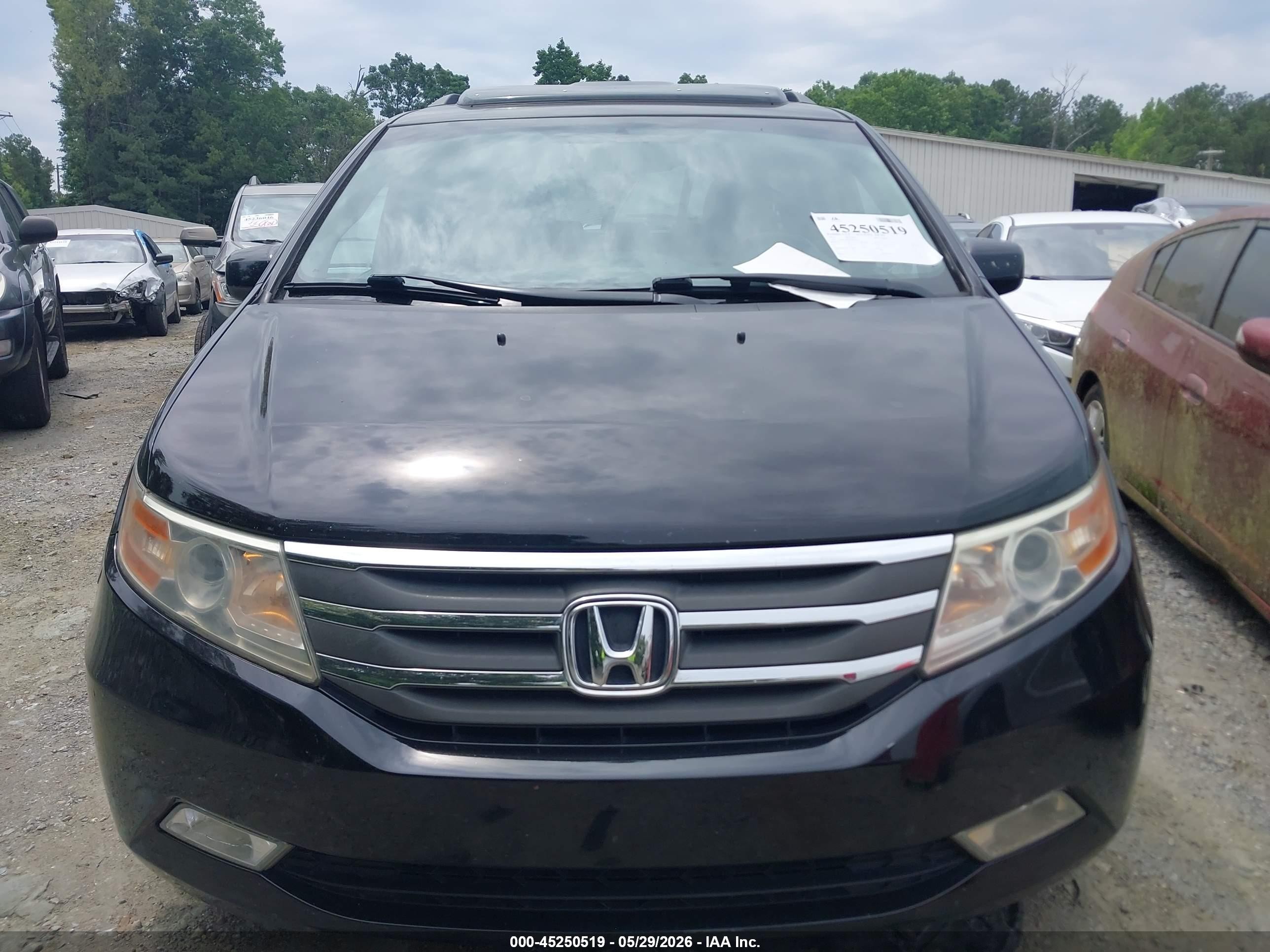 2011 Honda Odyssey Ex-l Black vin: 5FNRL5H6XBB032821