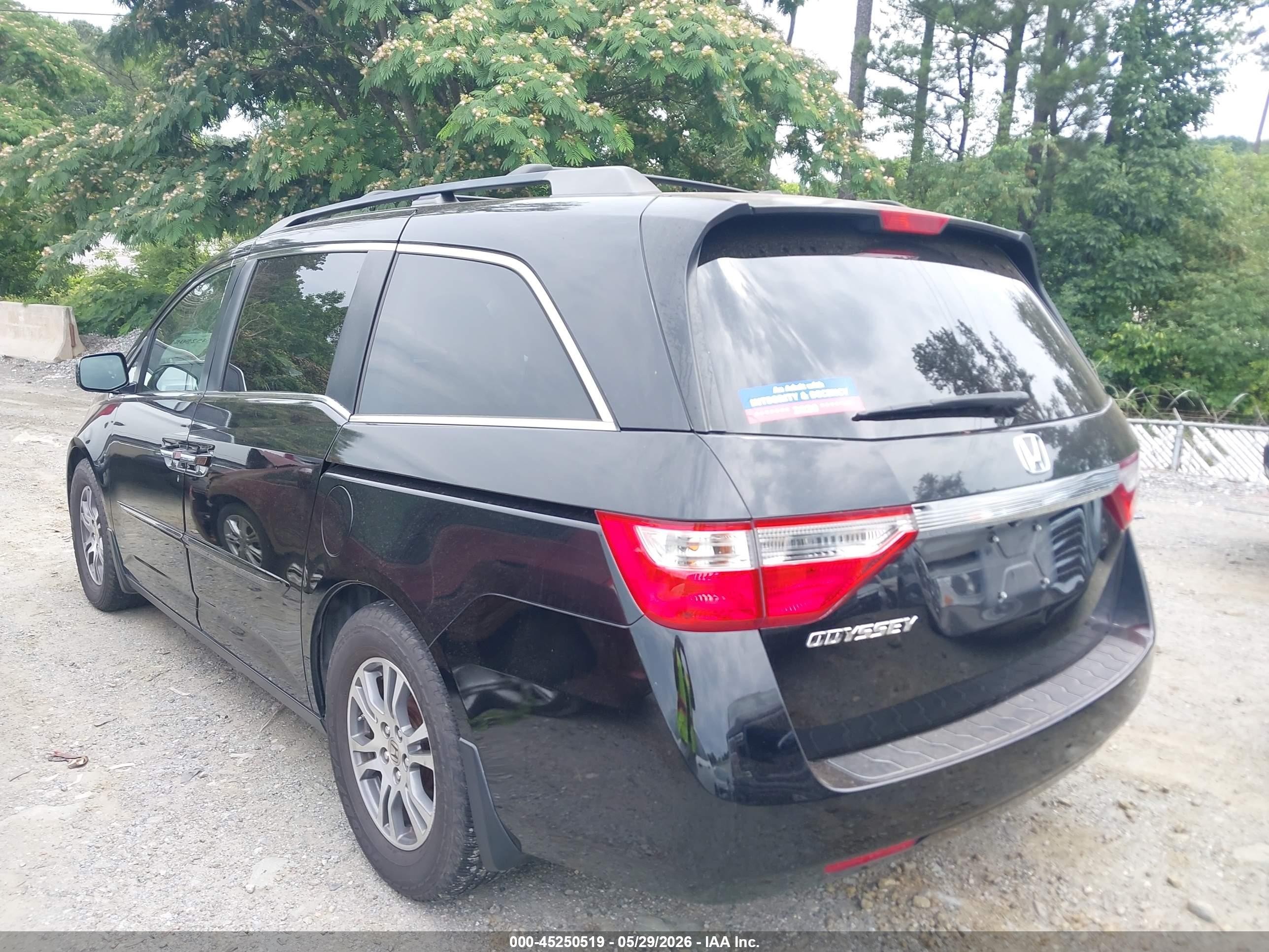 2011 Honda Odyssey Ex-l Black vin: 5FNRL5H6XBB032821
