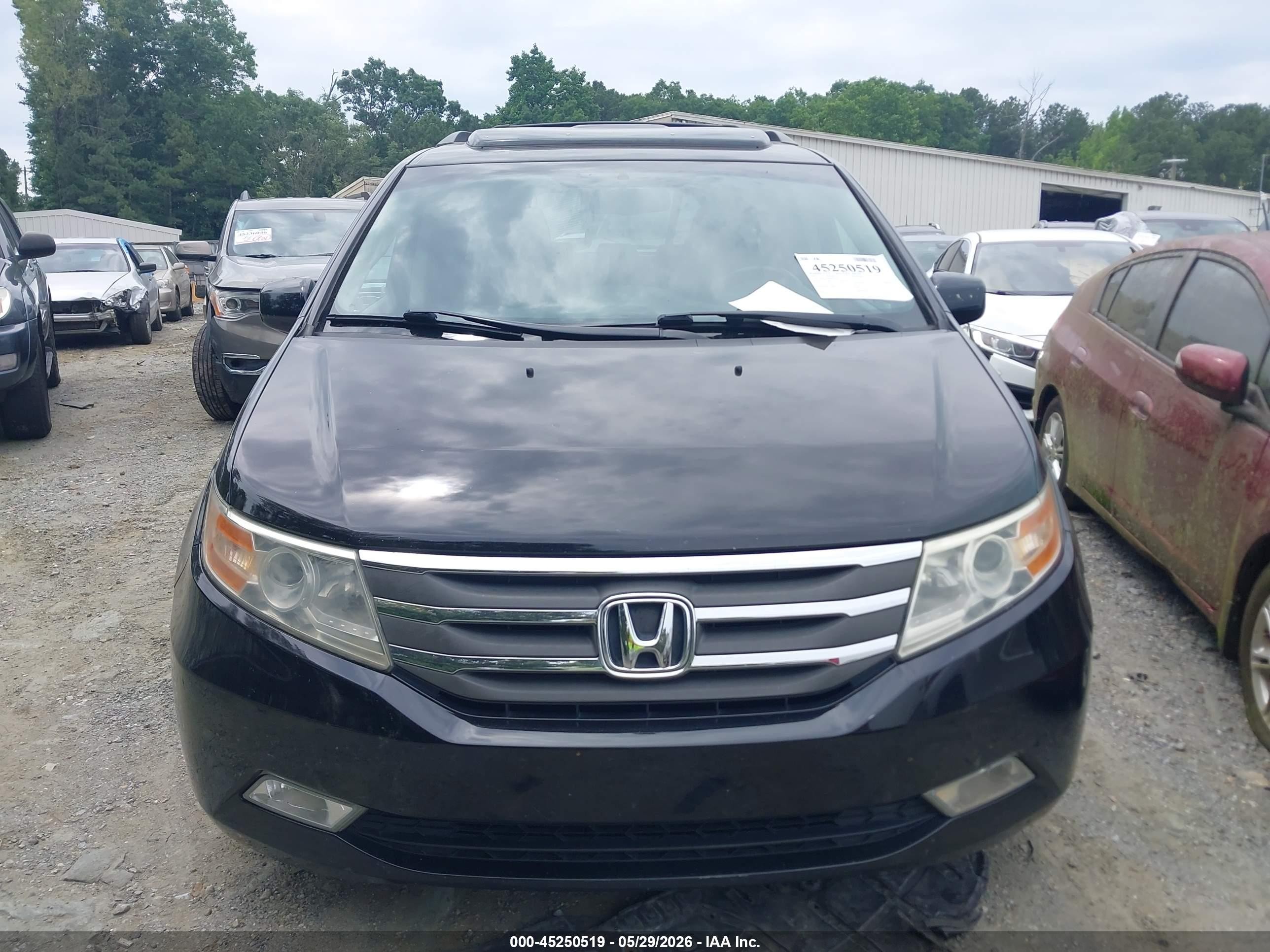 2011 Honda Odyssey Ex-l Black vin: 5FNRL5H6XBB032821