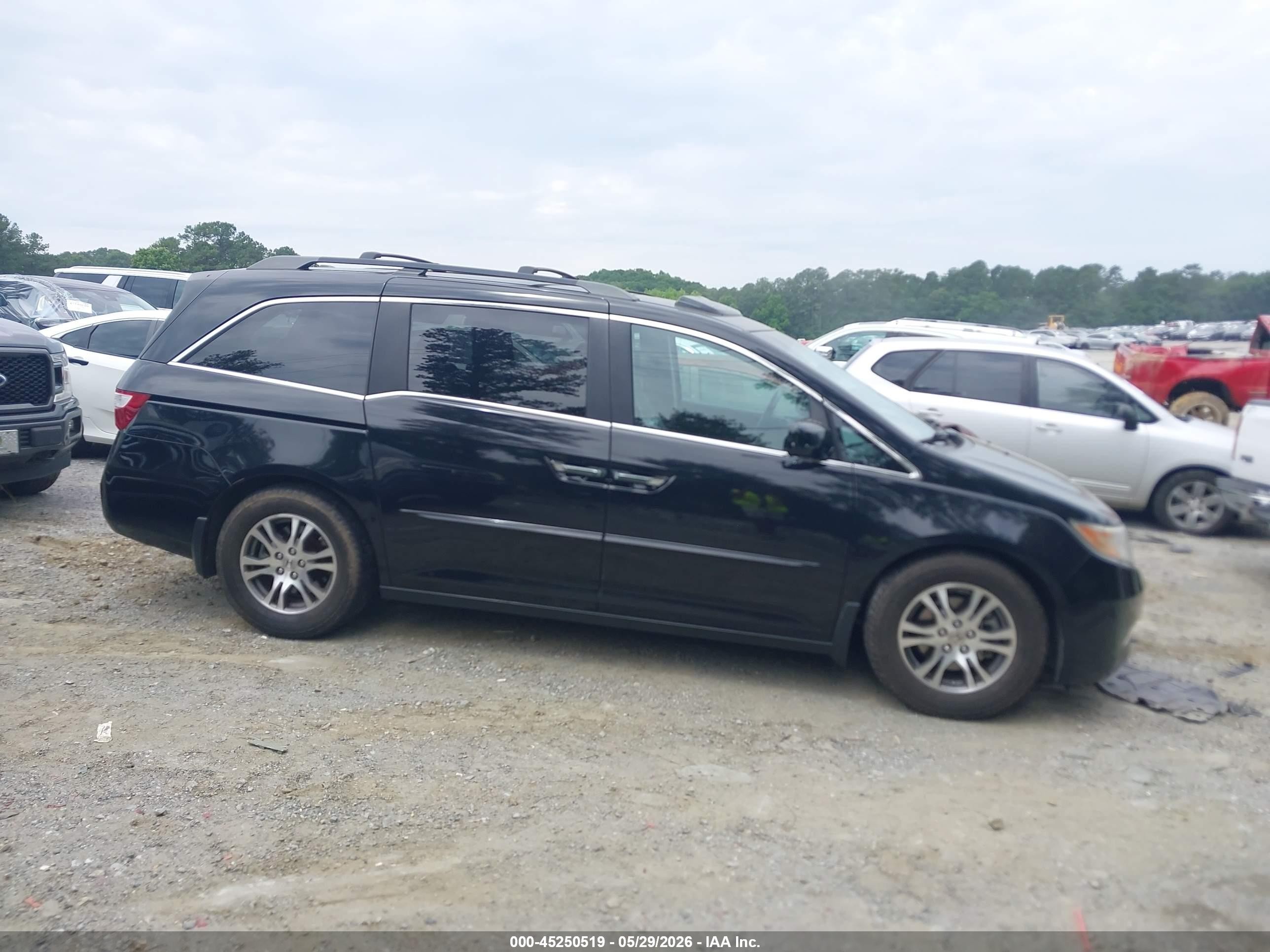 2011 Honda Odyssey Ex-l Black vin: 5FNRL5H6XBB032821