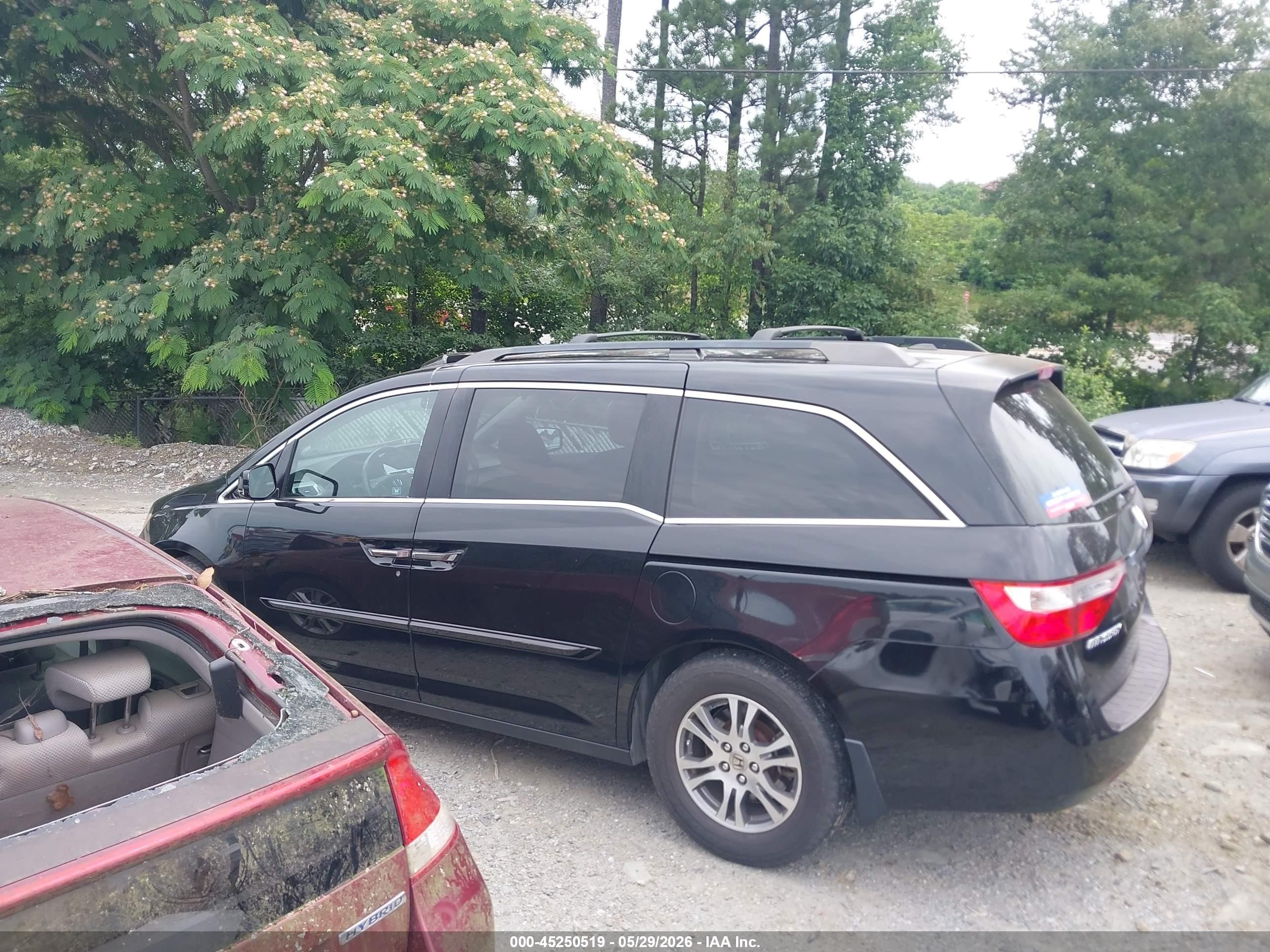 2011 Honda Odyssey Ex-l Black vin: 5FNRL5H6XBB032821