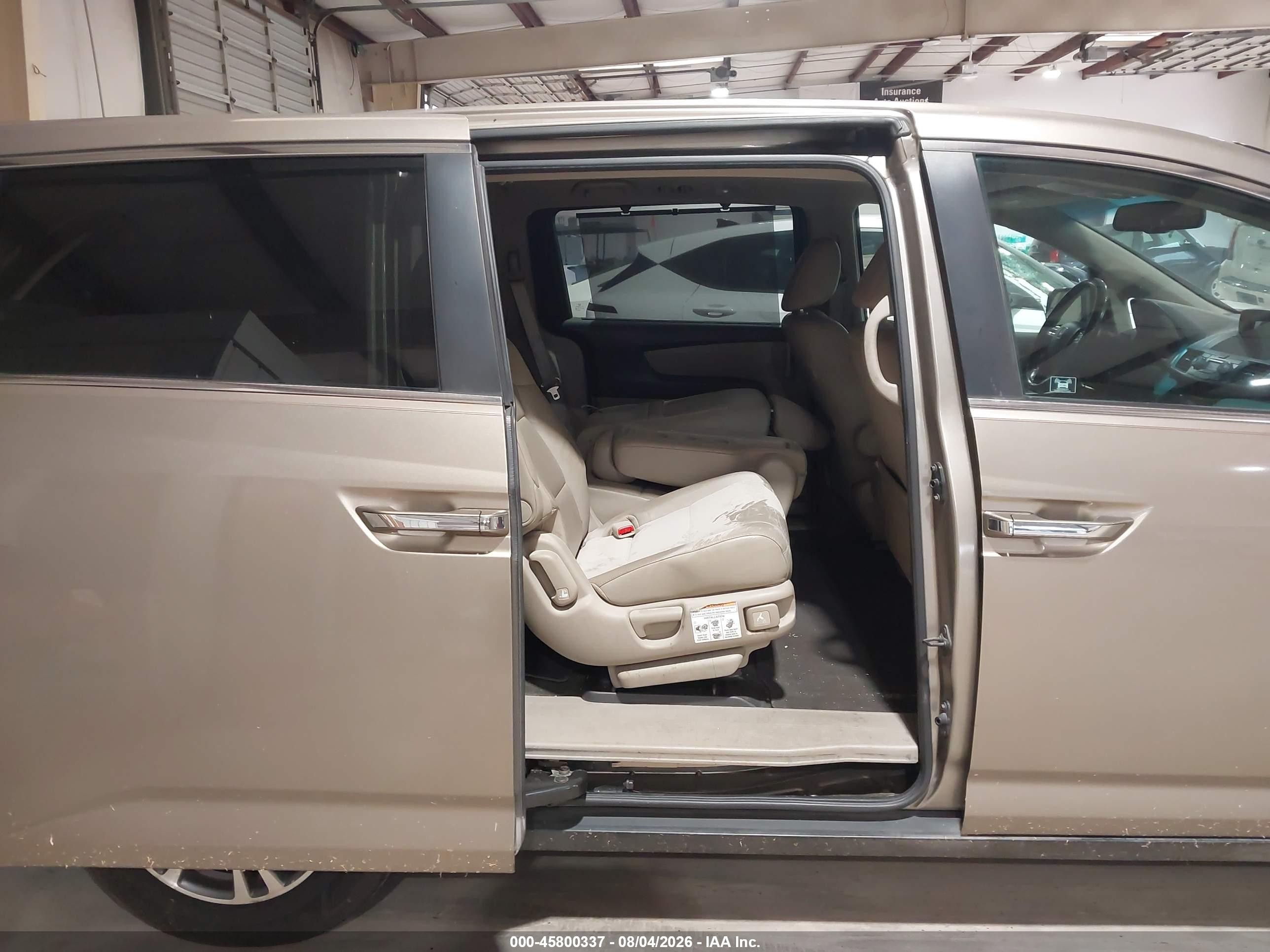 2011 Honda Odyssey Ex-l Бежевый vin: 5FNRL5H6XBB035976