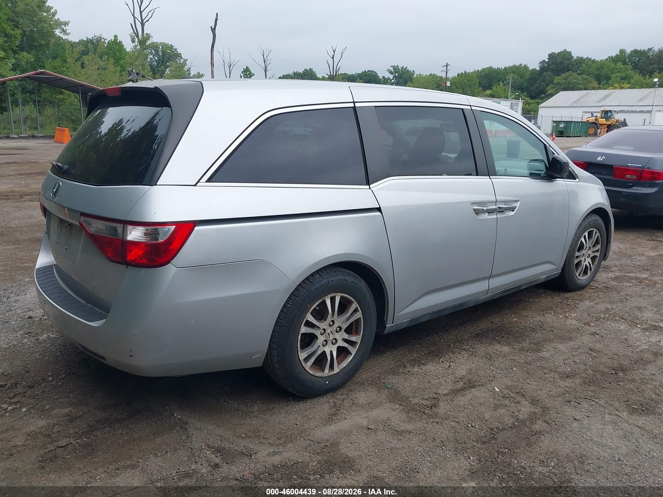 2011 Honda Odyssey Ex-l Silver vin: 5FNRL5H6XBB044595
