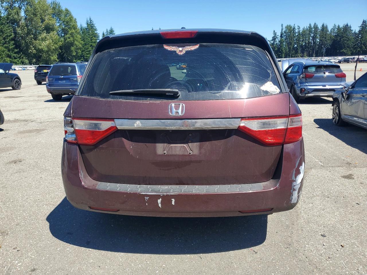2011 Honda Odyssey Exl Темно-бордовый vin: 5FNRL5H6XBB058237