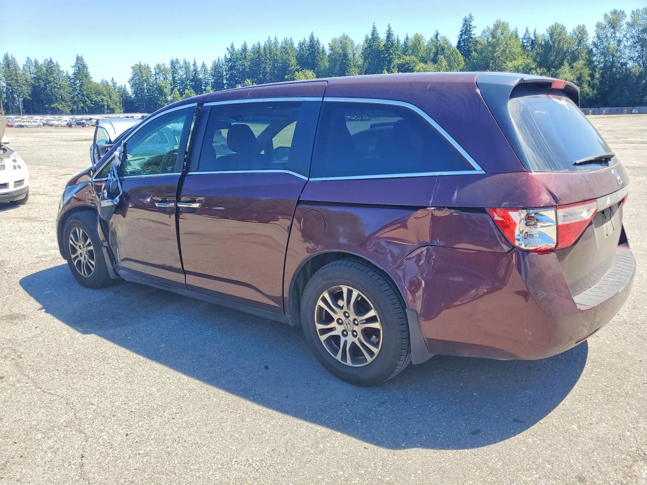 2011 Honda Odyssey Exl Темно-бордовый vin: 5FNRL5H6XBB058237