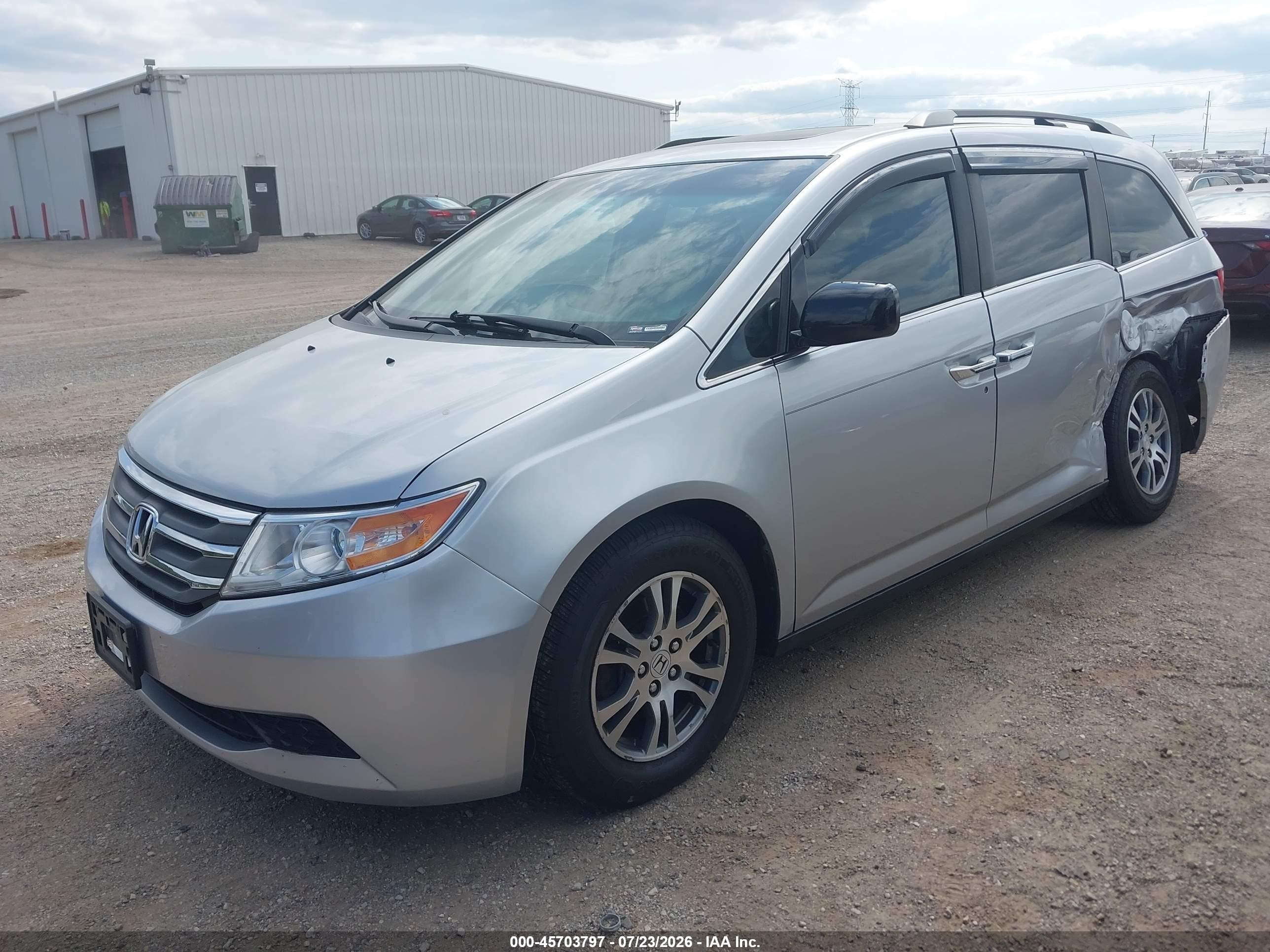 2011 Honda Odyssey Ex-l Silver vin: 5FNRL5H6XBB059078