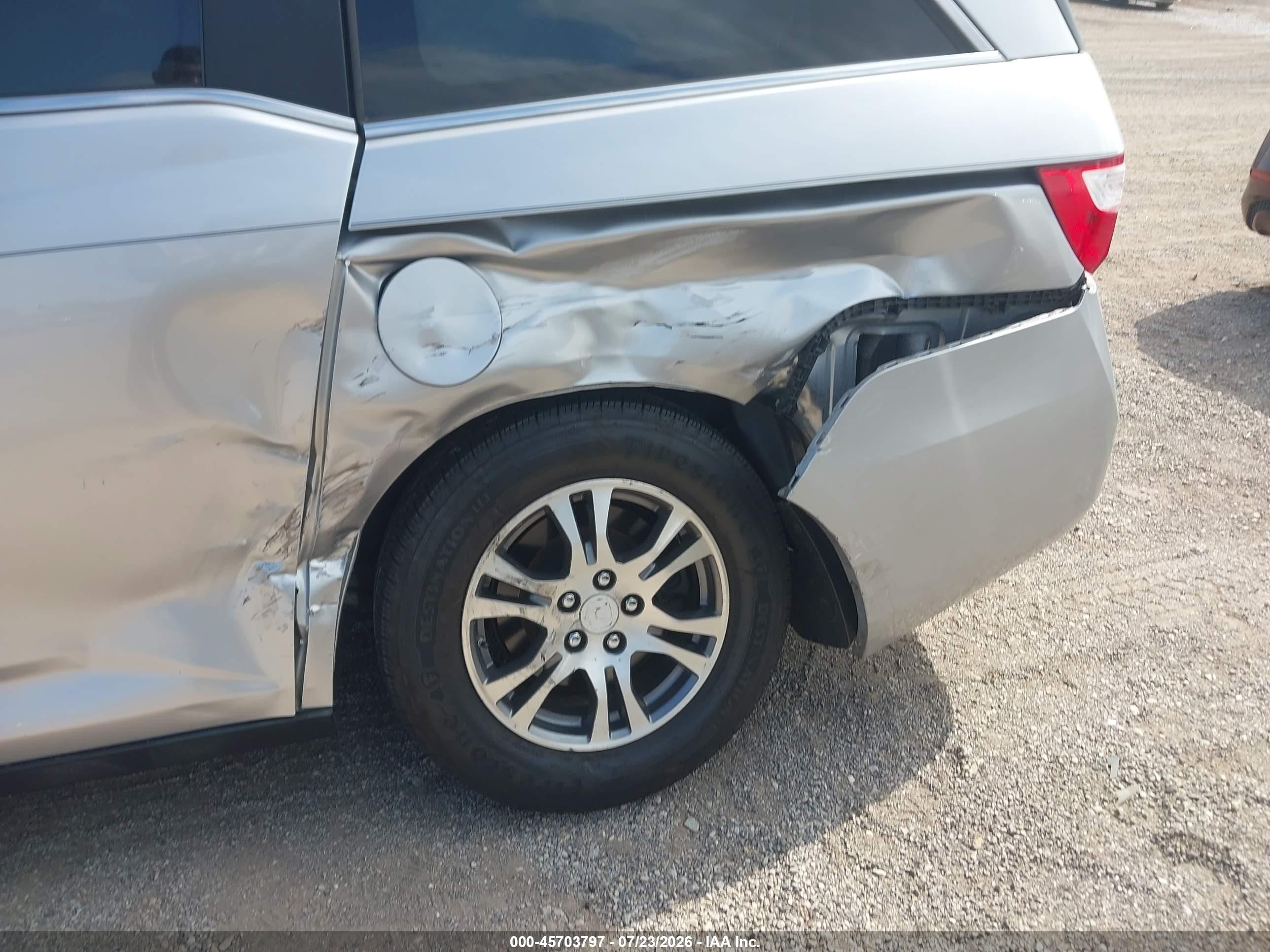 2011 Honda Odyssey Ex-l Silver vin: 5FNRL5H6XBB059078