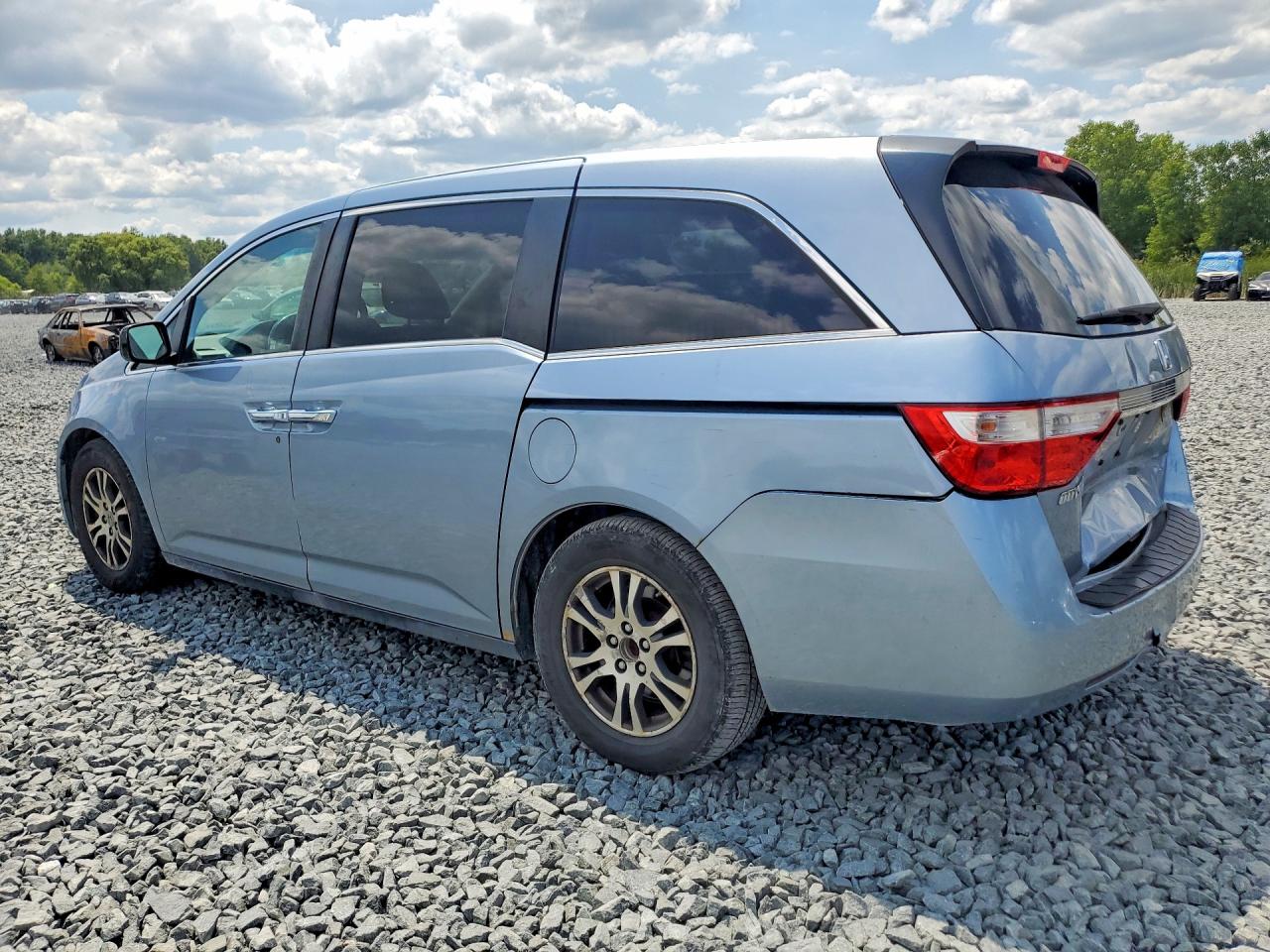 2011 Honda Odyssey Exl Blue vin: 5FNRL5H6XBB060828